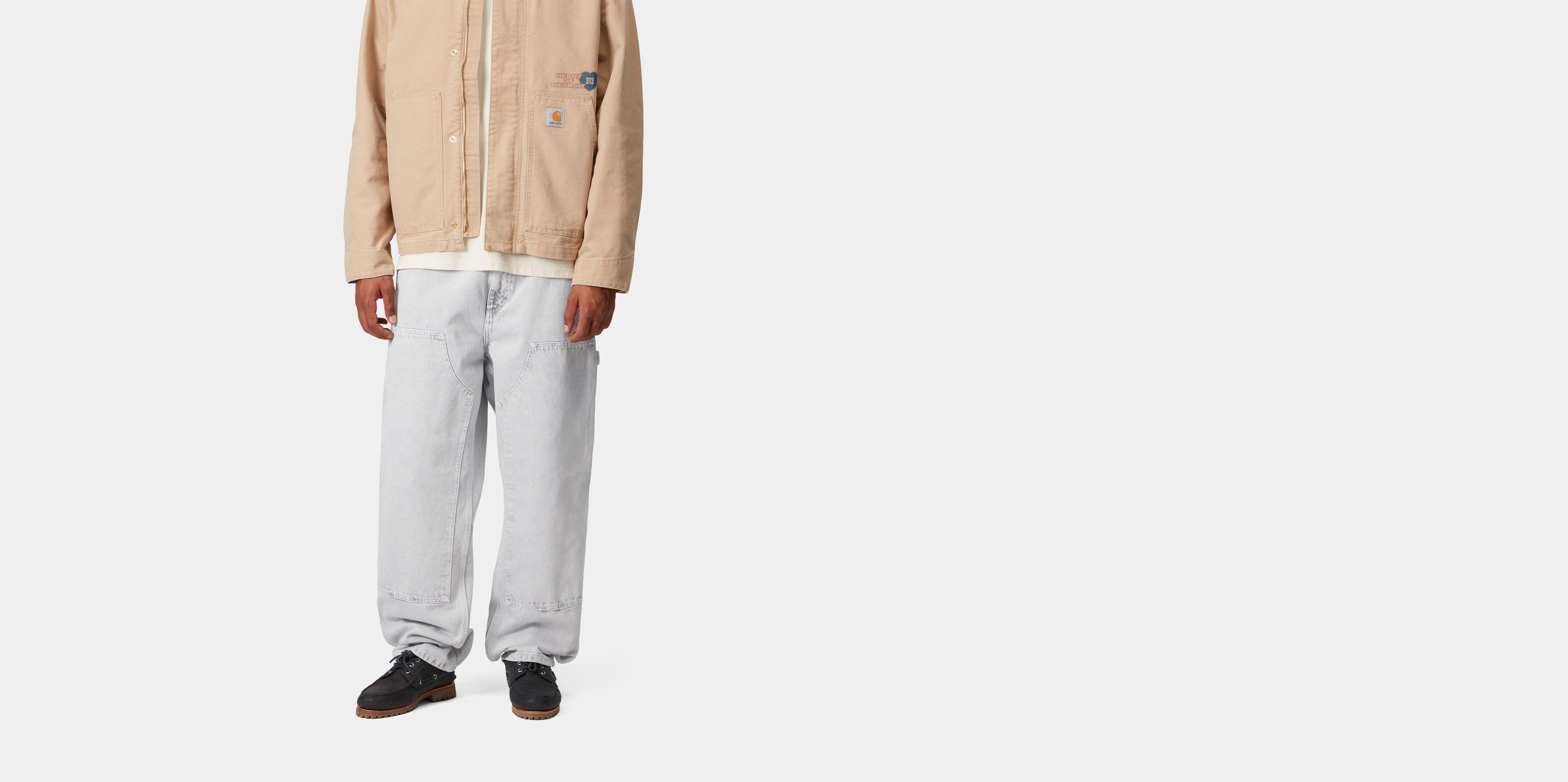 Carhartt WIP Double Knee Pant Black chalk wash | grey | 29/30 | Men
