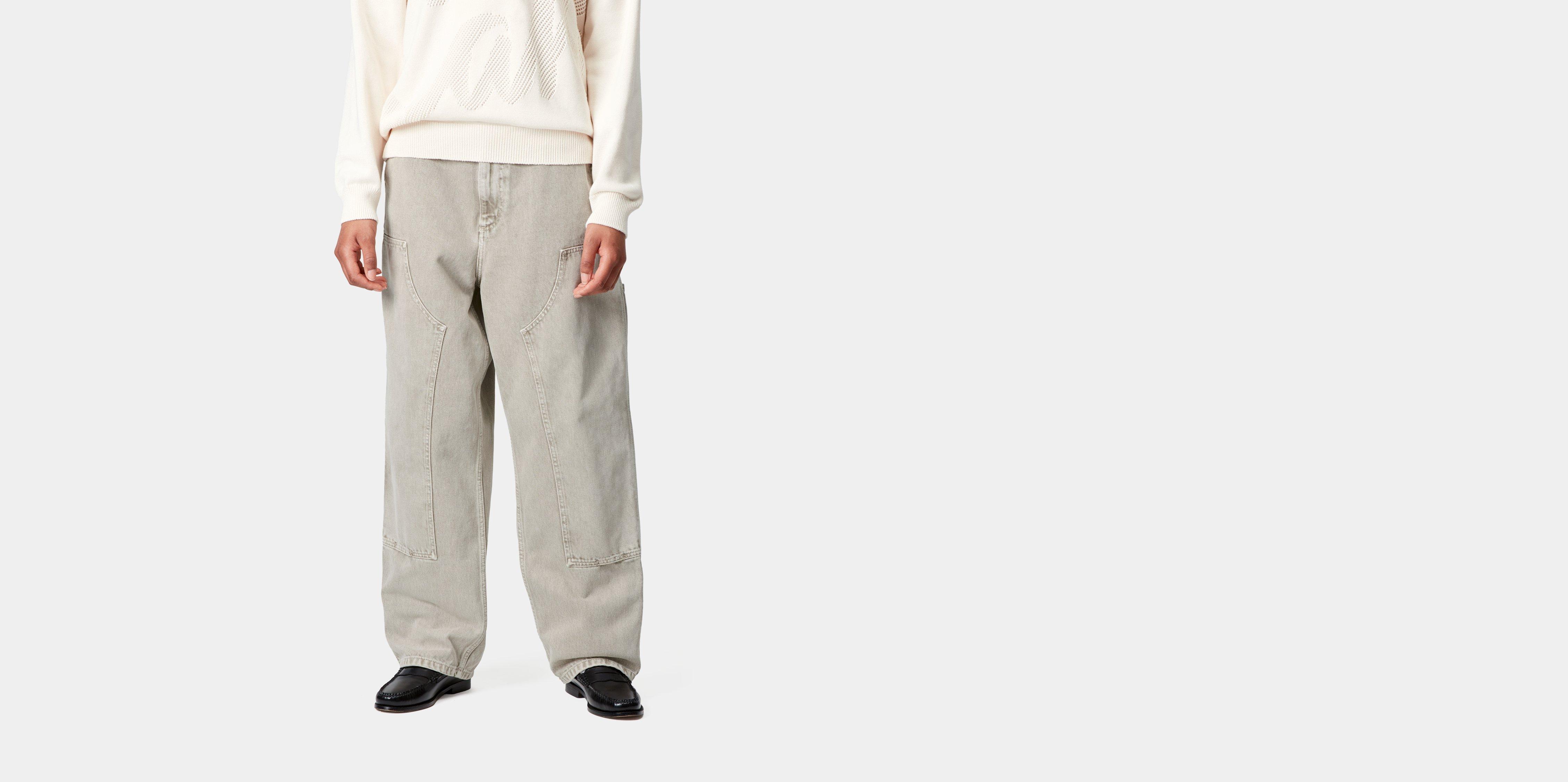 Carhartt WIP W' Brandon Double Knee Pant Opuntia chalk wash | grey | XS | Women