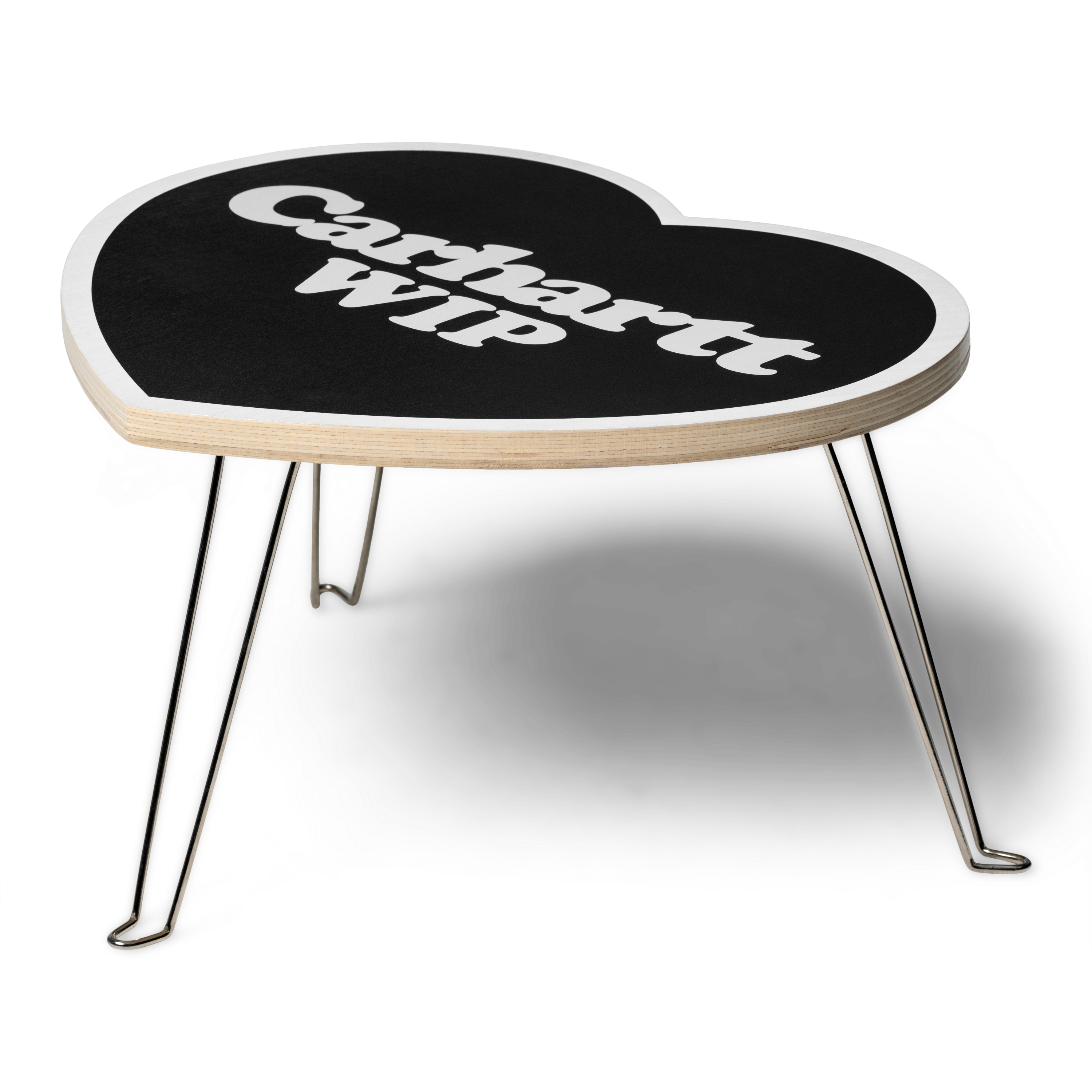 Carhartt WIP Heart Folding Table, Black / White | Official Online