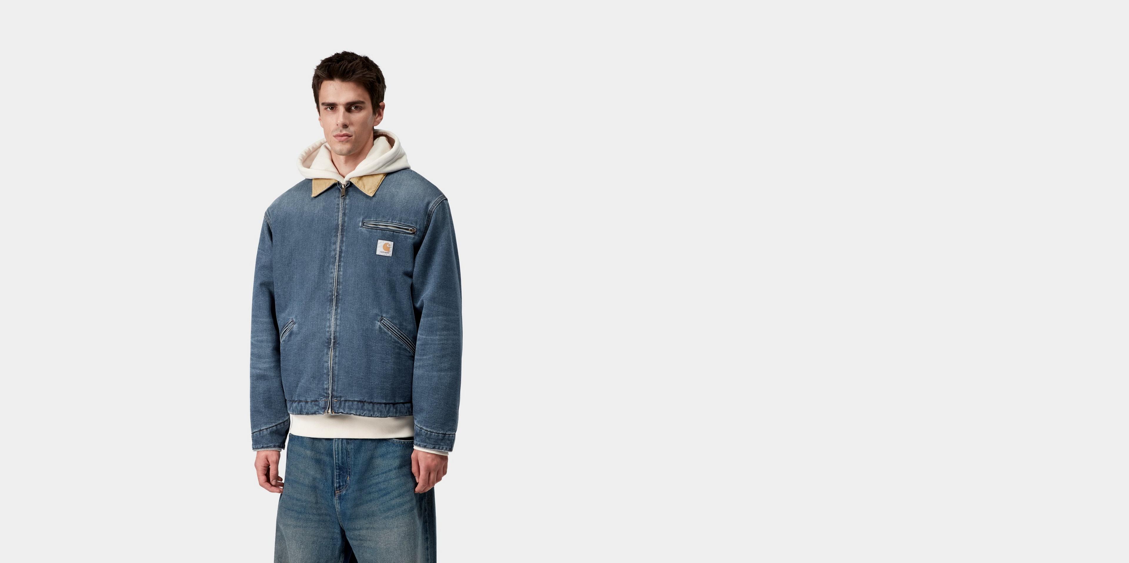 Carhartt WIP OG Detroit Jacket, Blue / Dusty H Brown | Official