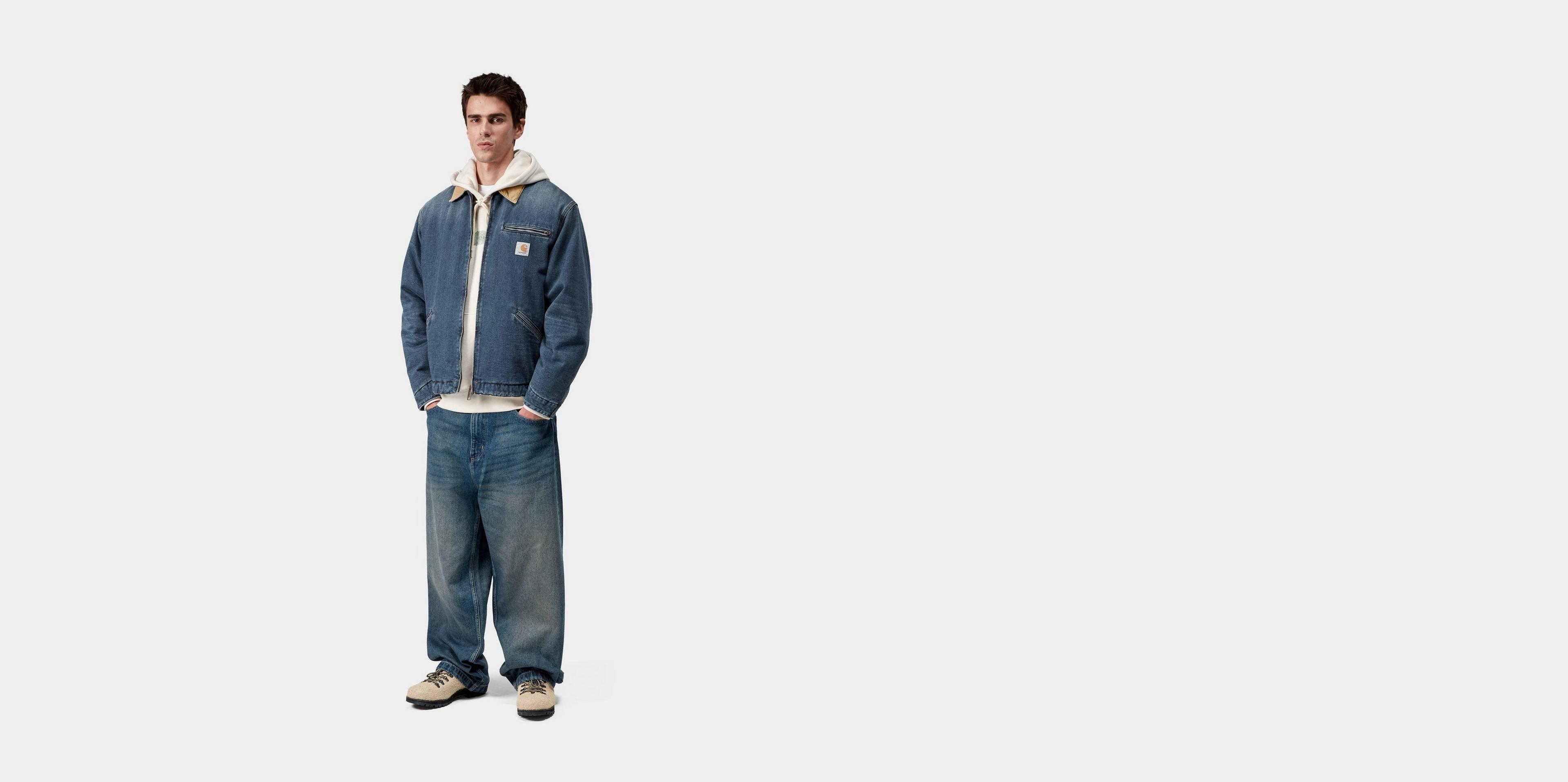 Carhartt WIP OG Detroit Jacket, Blue / Dusty H Brown | Official