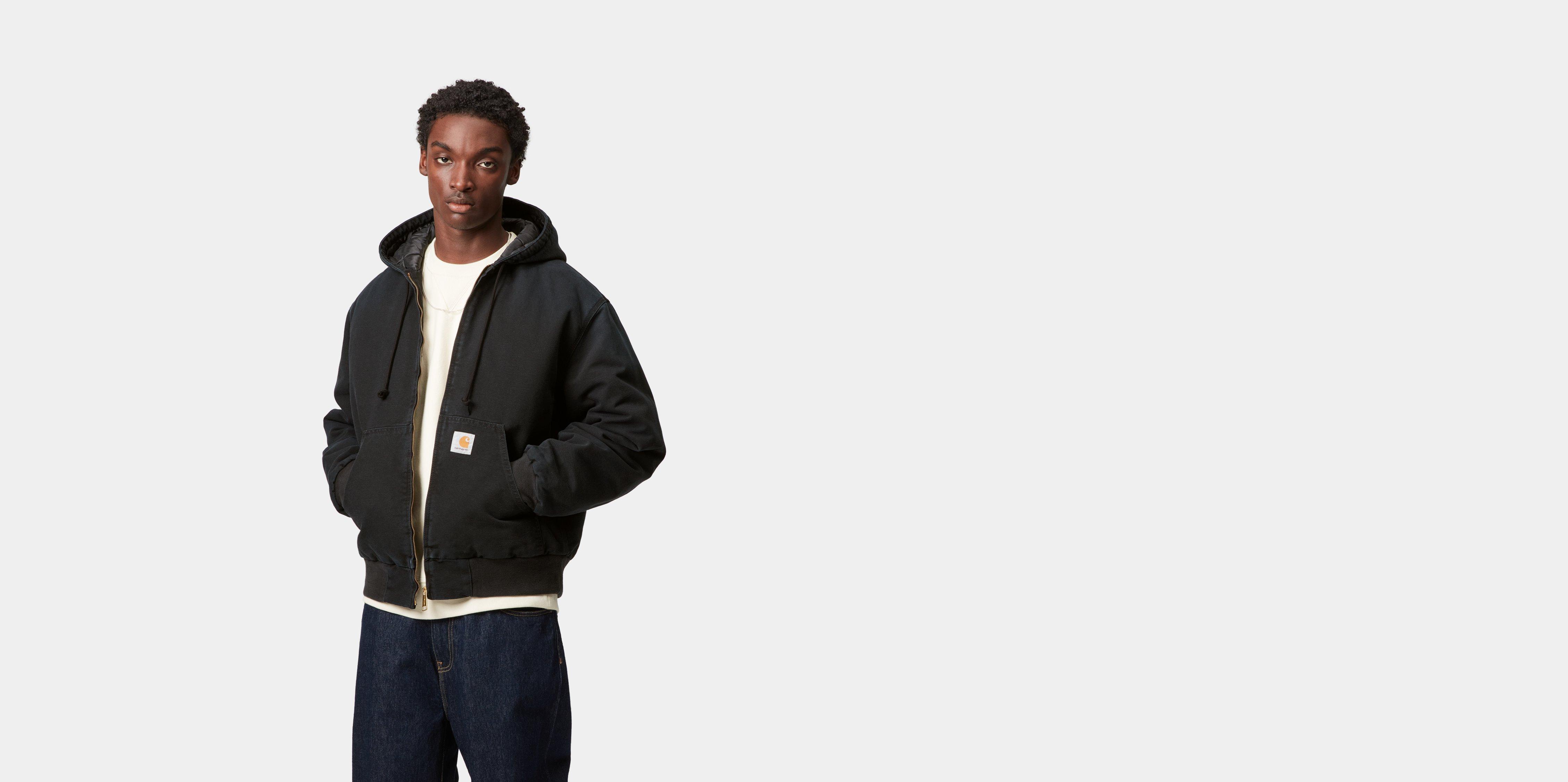 Carhartt WIP OG Active Jacket Black stone canvas | XL | Men