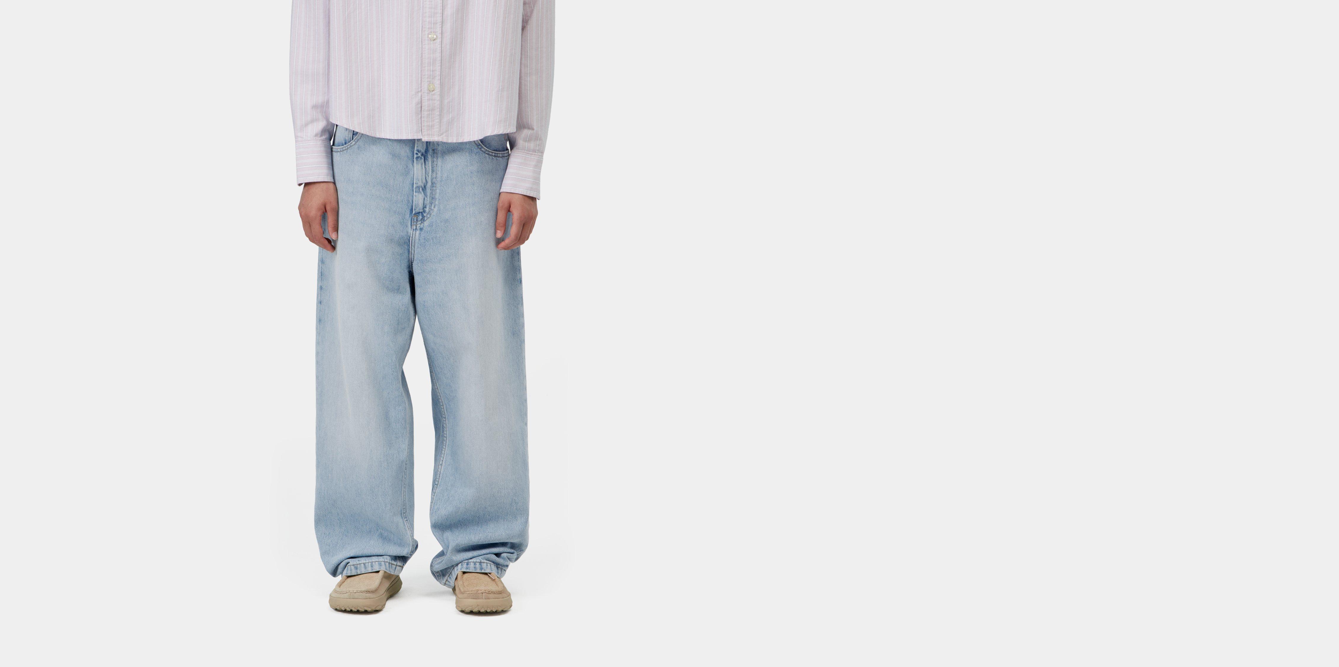 Carhartt WIP W' Brandon Pant Blue heavy worn bleached | L | Women