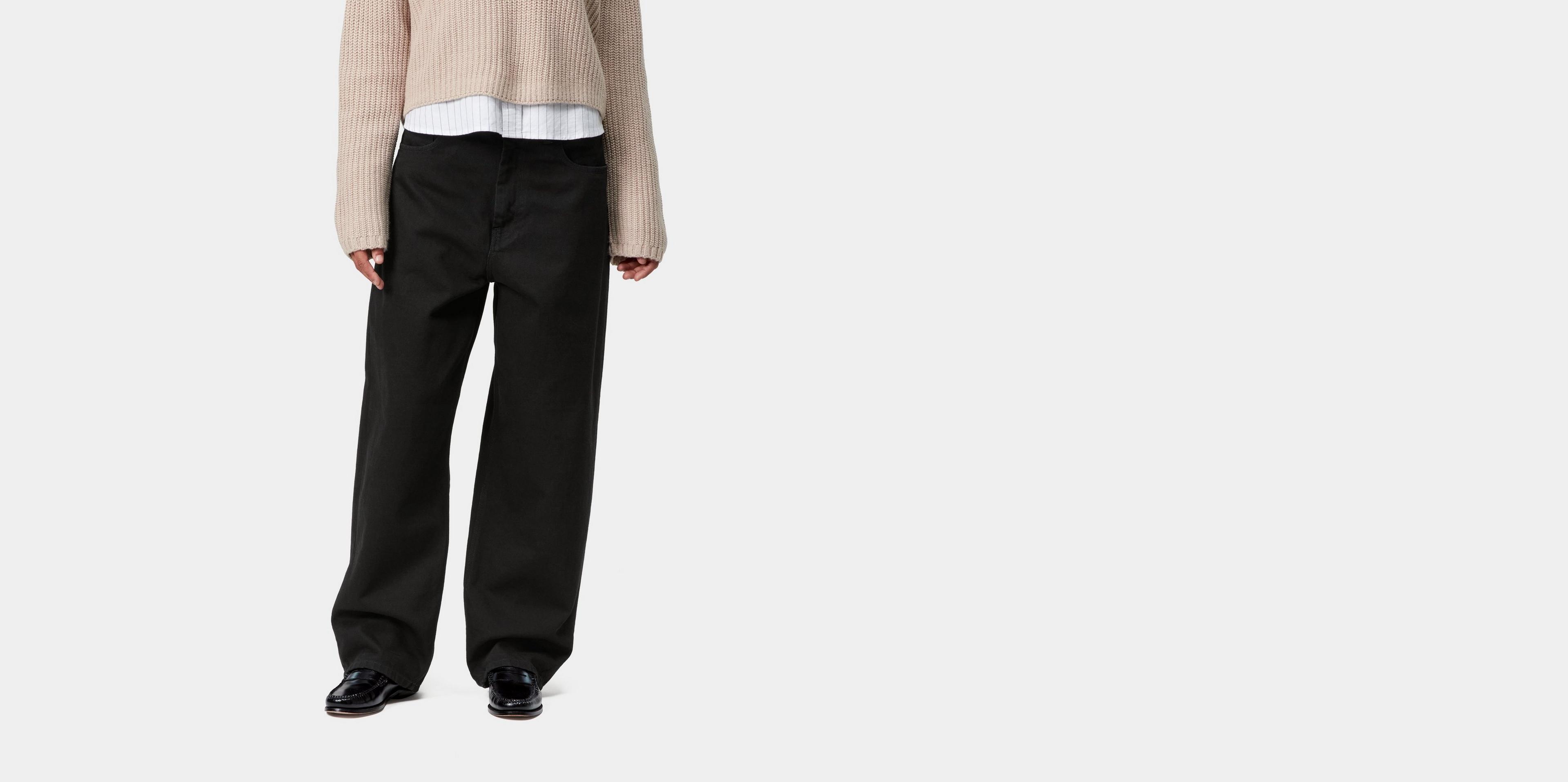 パンツ Carhartt WIP BRANDON PANT Black rinsed S Carhartt WIP W' Brandon Pant, Black | Official Online Store