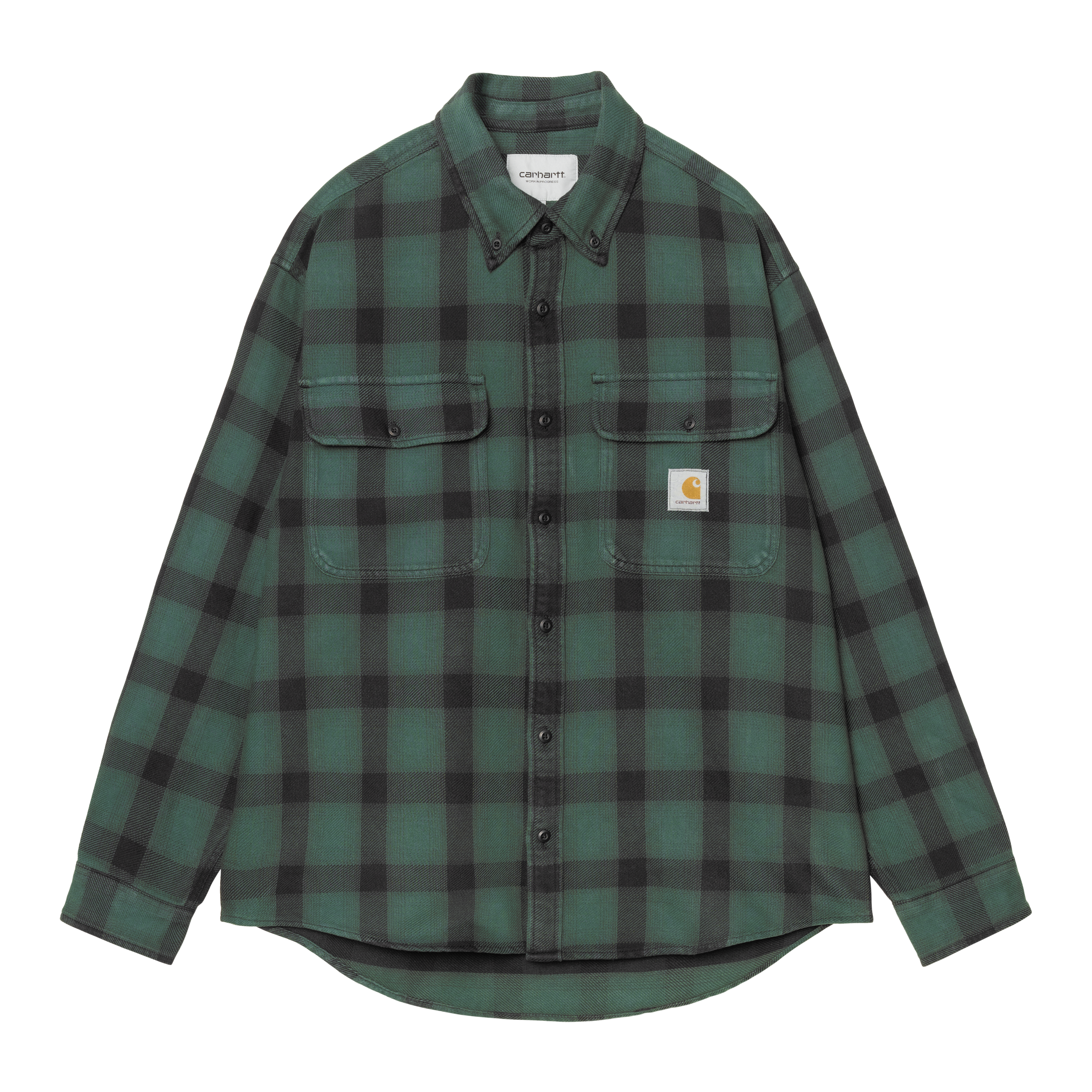 Carhartt WIP L/S Edmands Shirt, Edmands Check, Natural / Kale