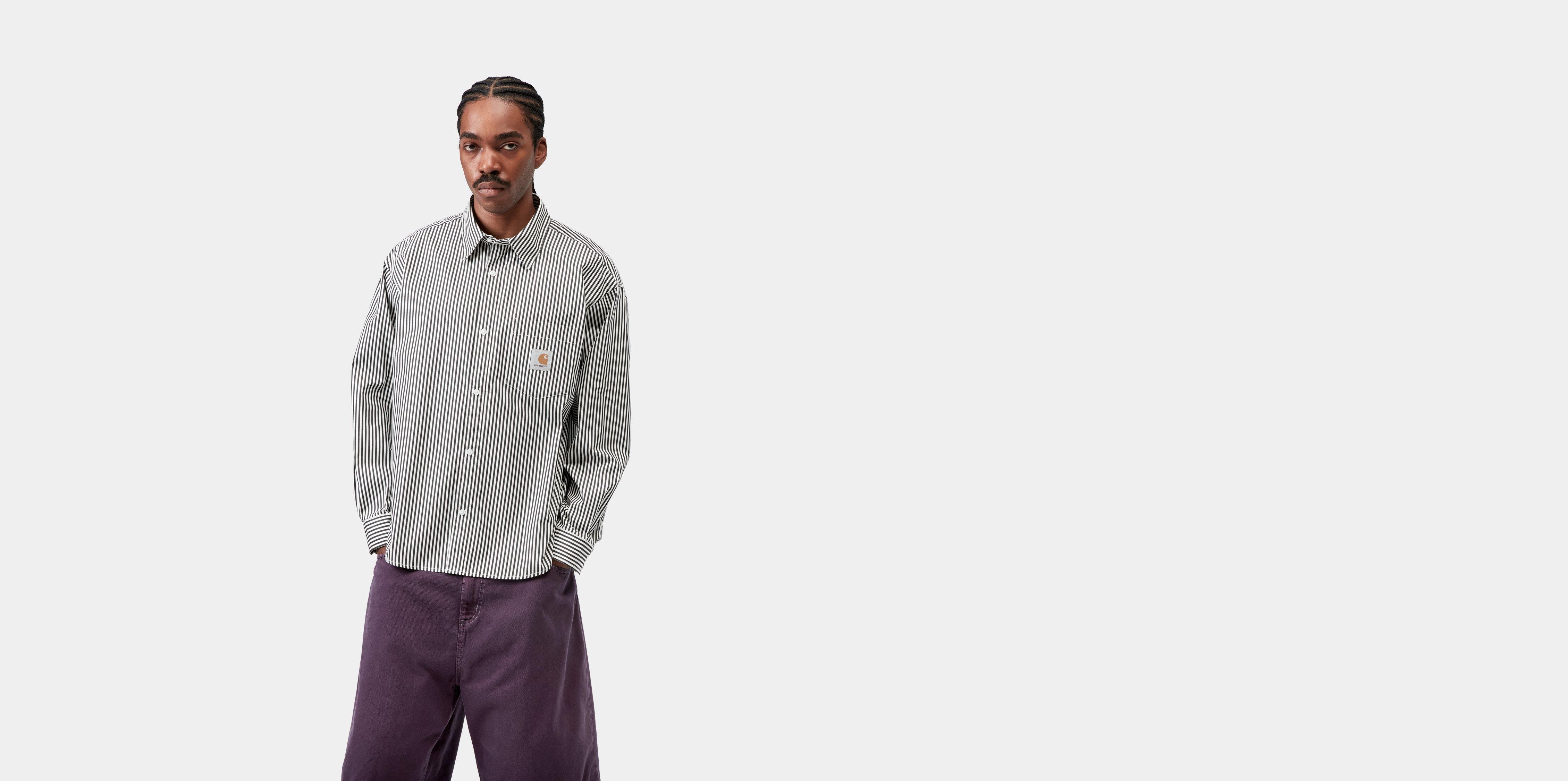 トップス Carhartt WIP L/S KENDRICK POLO black M Carhartt WIP L/S Madison Polo, Black / White | Official Online Store