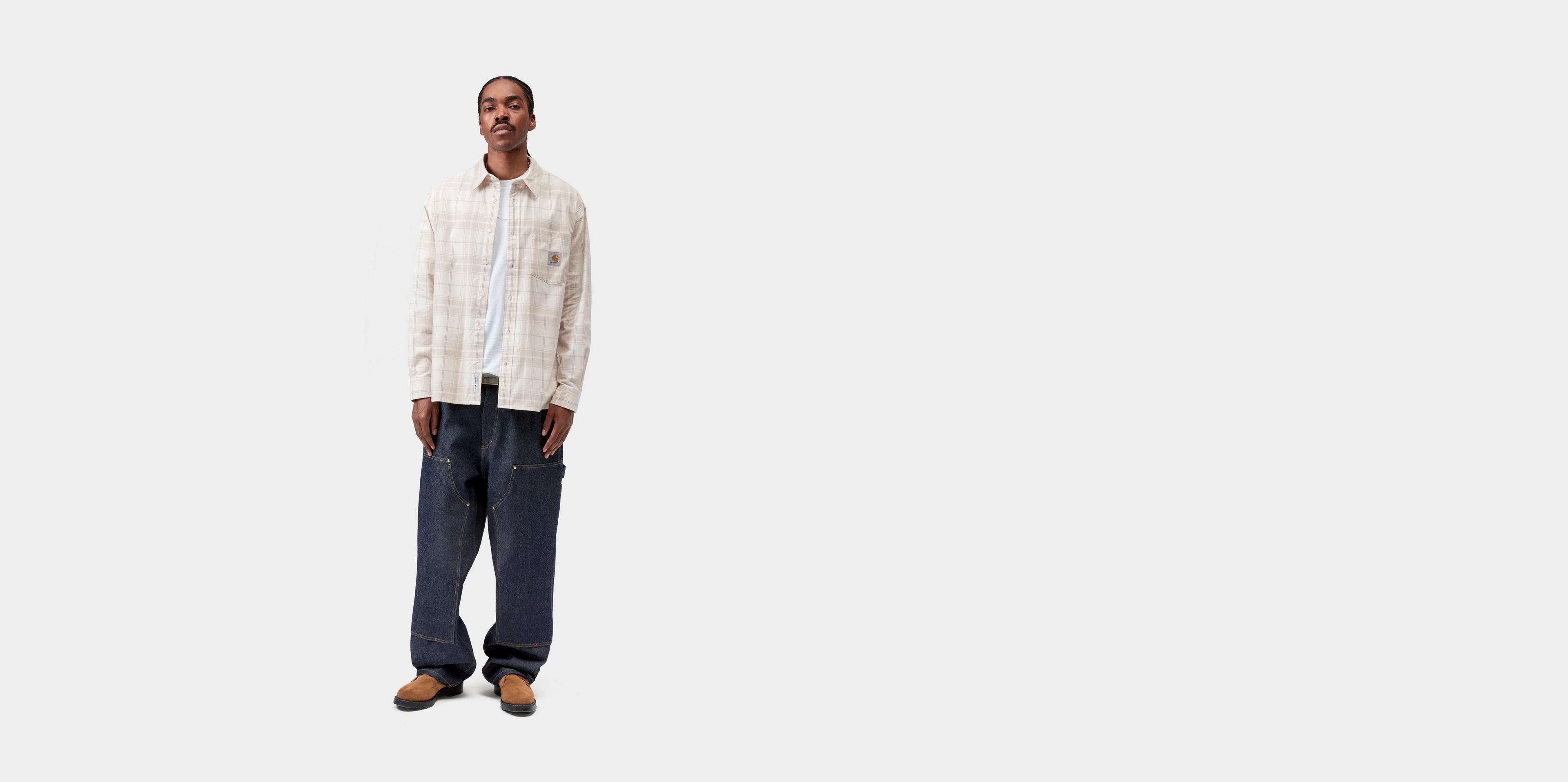 Carhartt WIP L/S Wilber Shirt, Wilber Check, Natural | Official