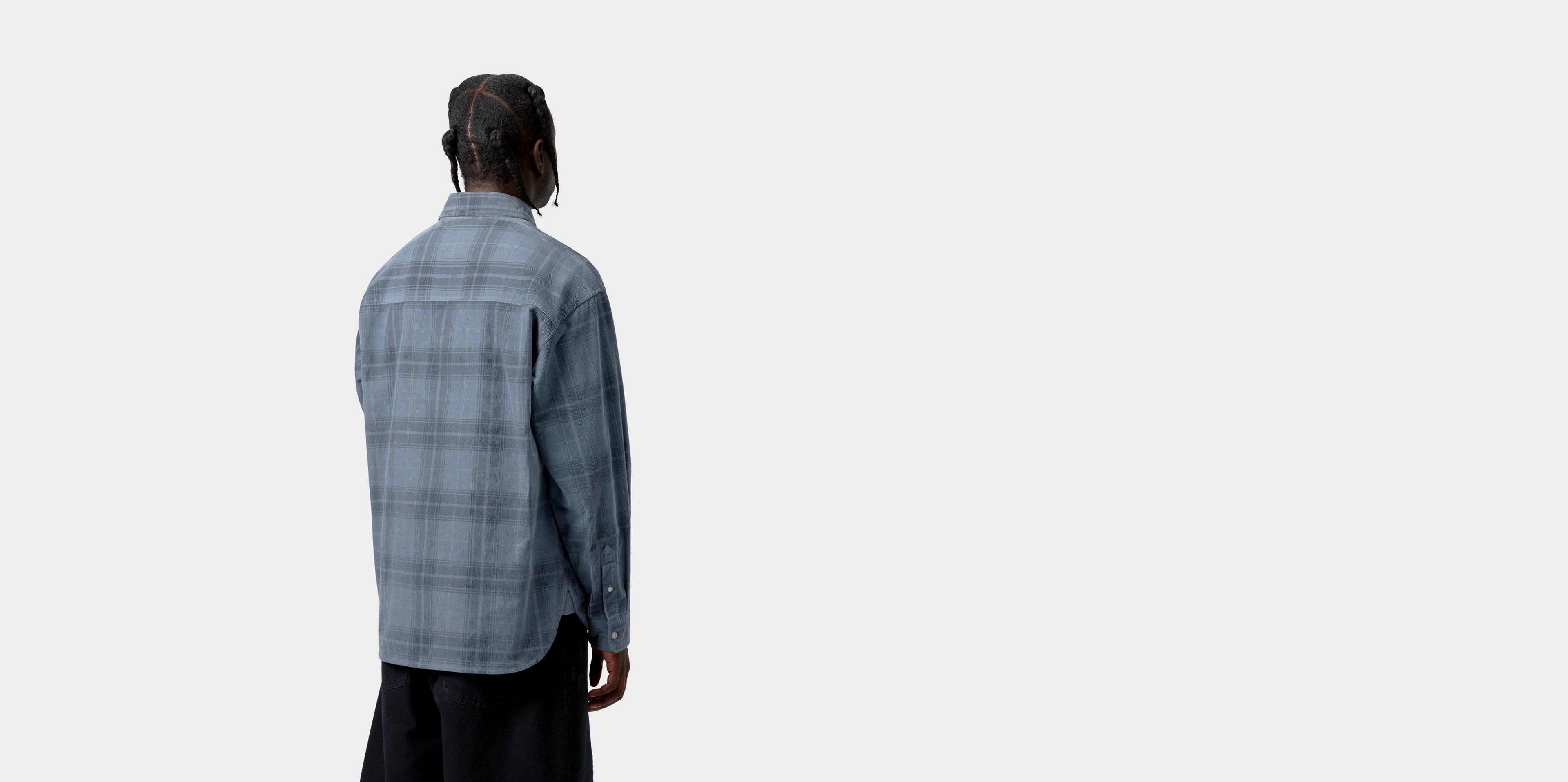 Carhartt WIP L/S Wilber Shirt, Wilber Check, Velvet Blue