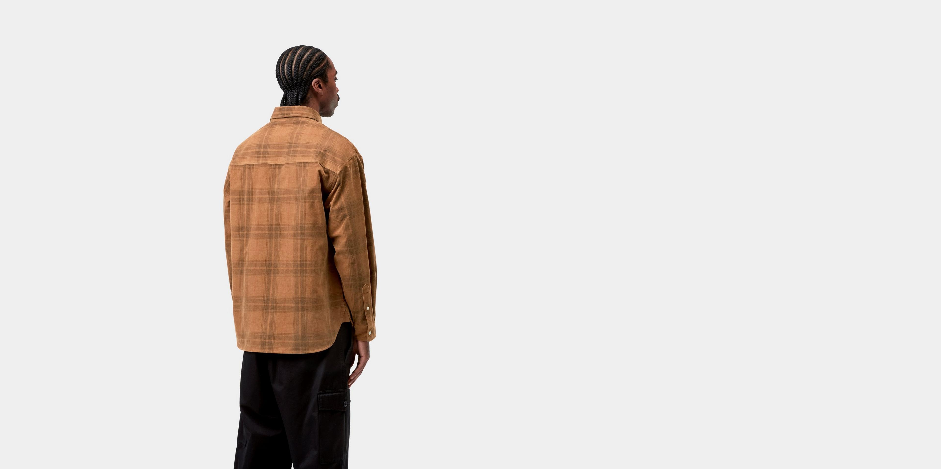 Carhartt WIP L/S Wilber Shirt, Wilber Check, Hamilton Brown