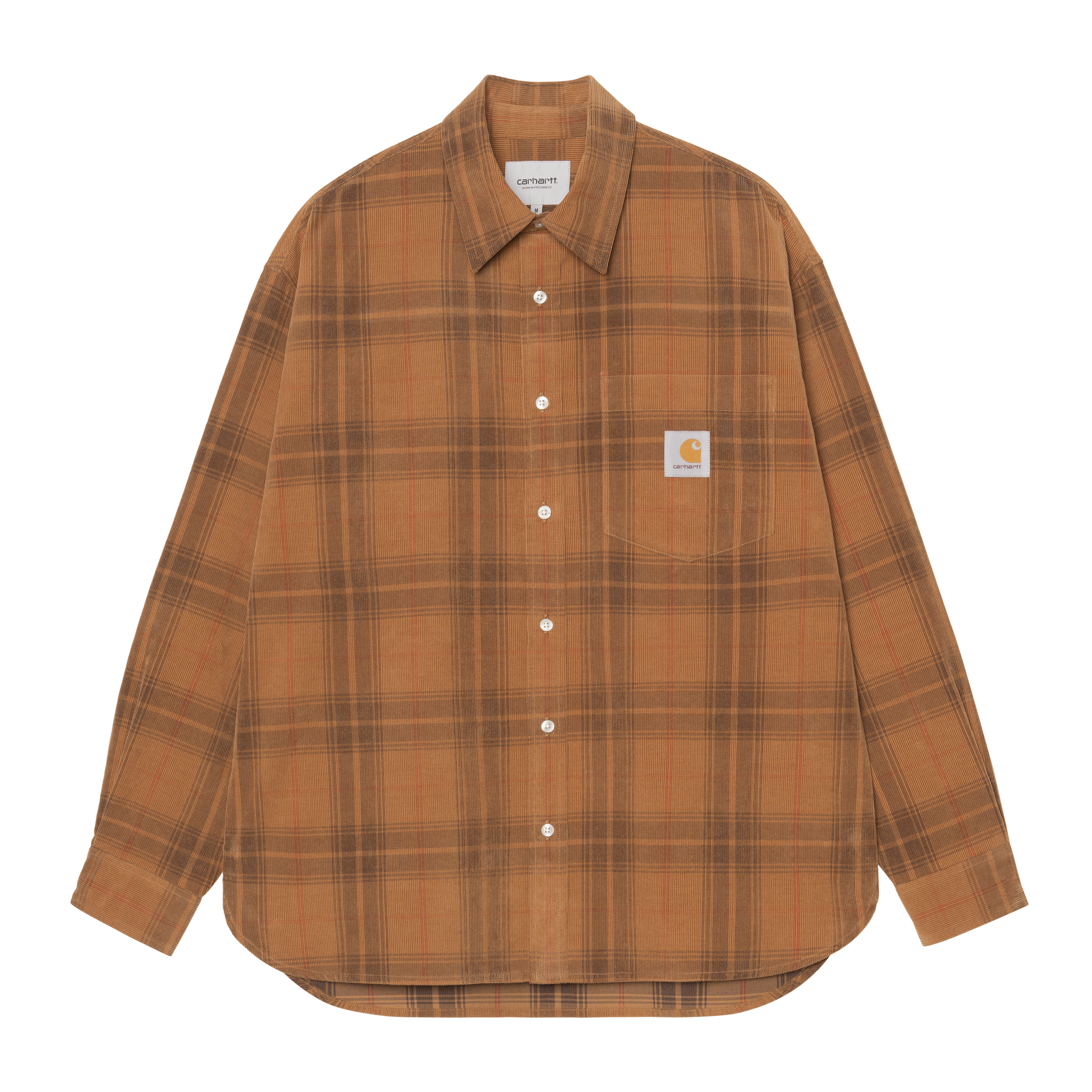 Carhartt WIP L/S Wilber Shirt, Wilber Check, Hamilton Brown
