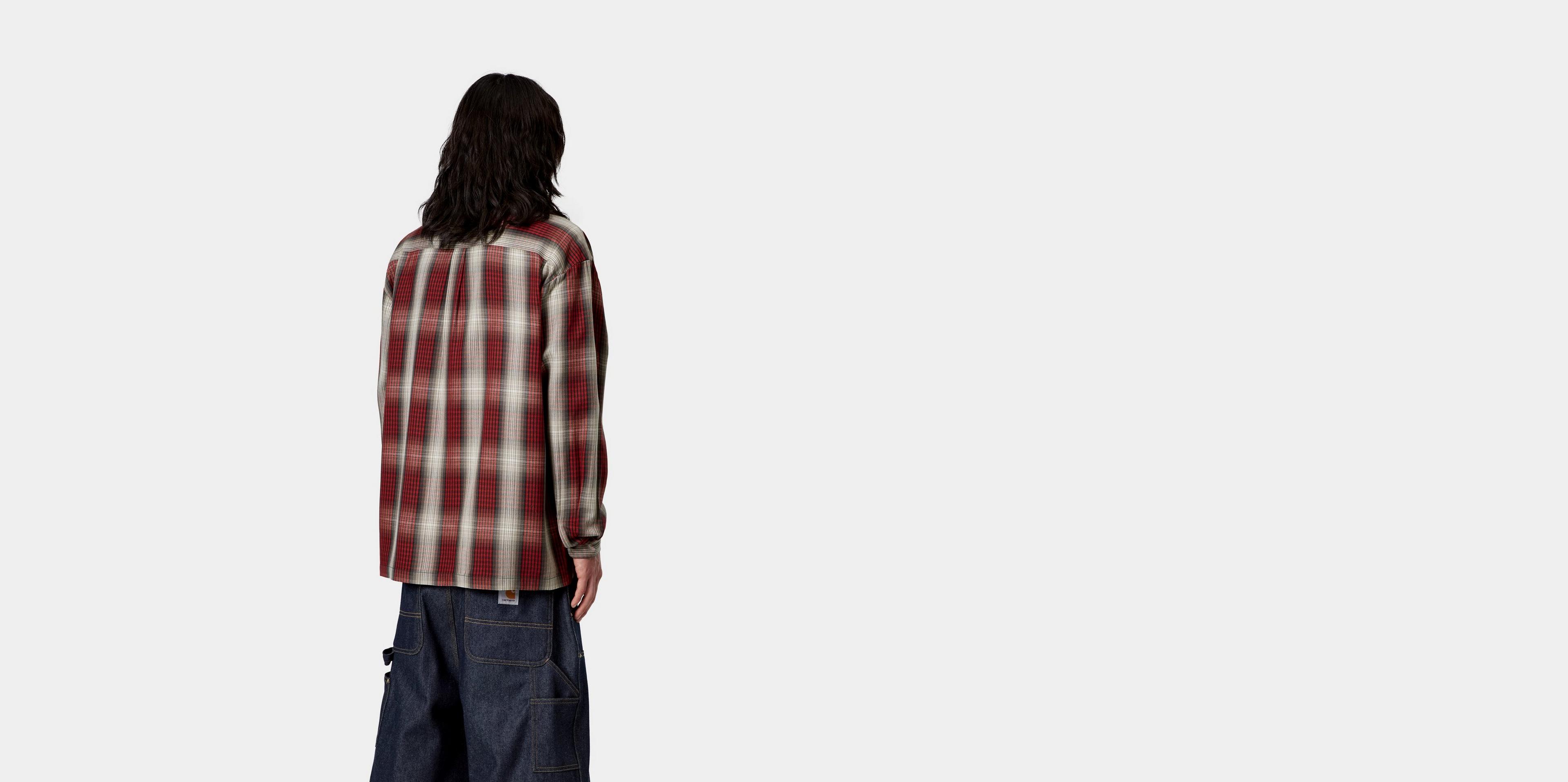Carhartt WIP L/S Harlin Shirt, Harlin Check, Chili Pepper