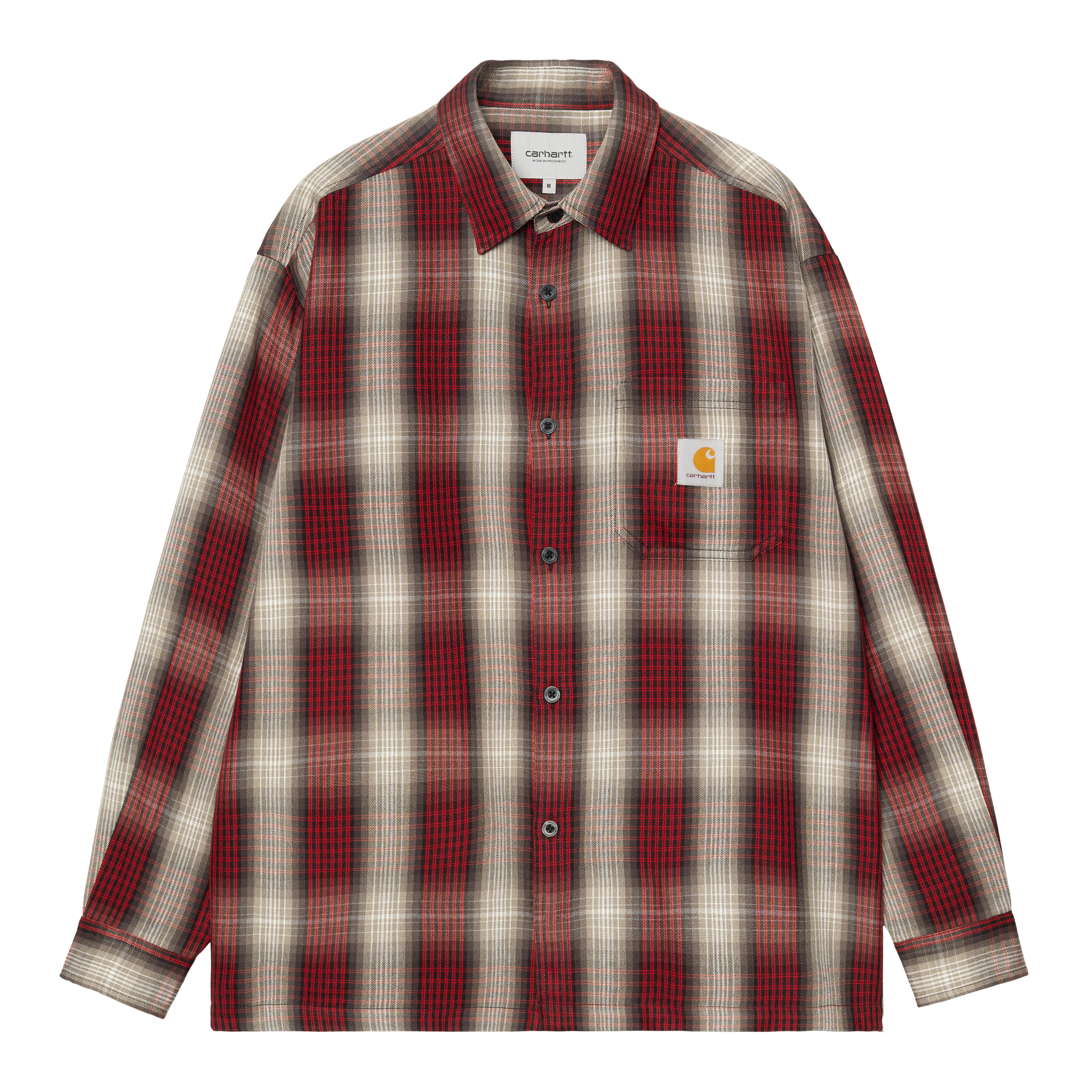 Carhartt WIP L/S Harlin Shirt, Harlin Check, Chili Pepper