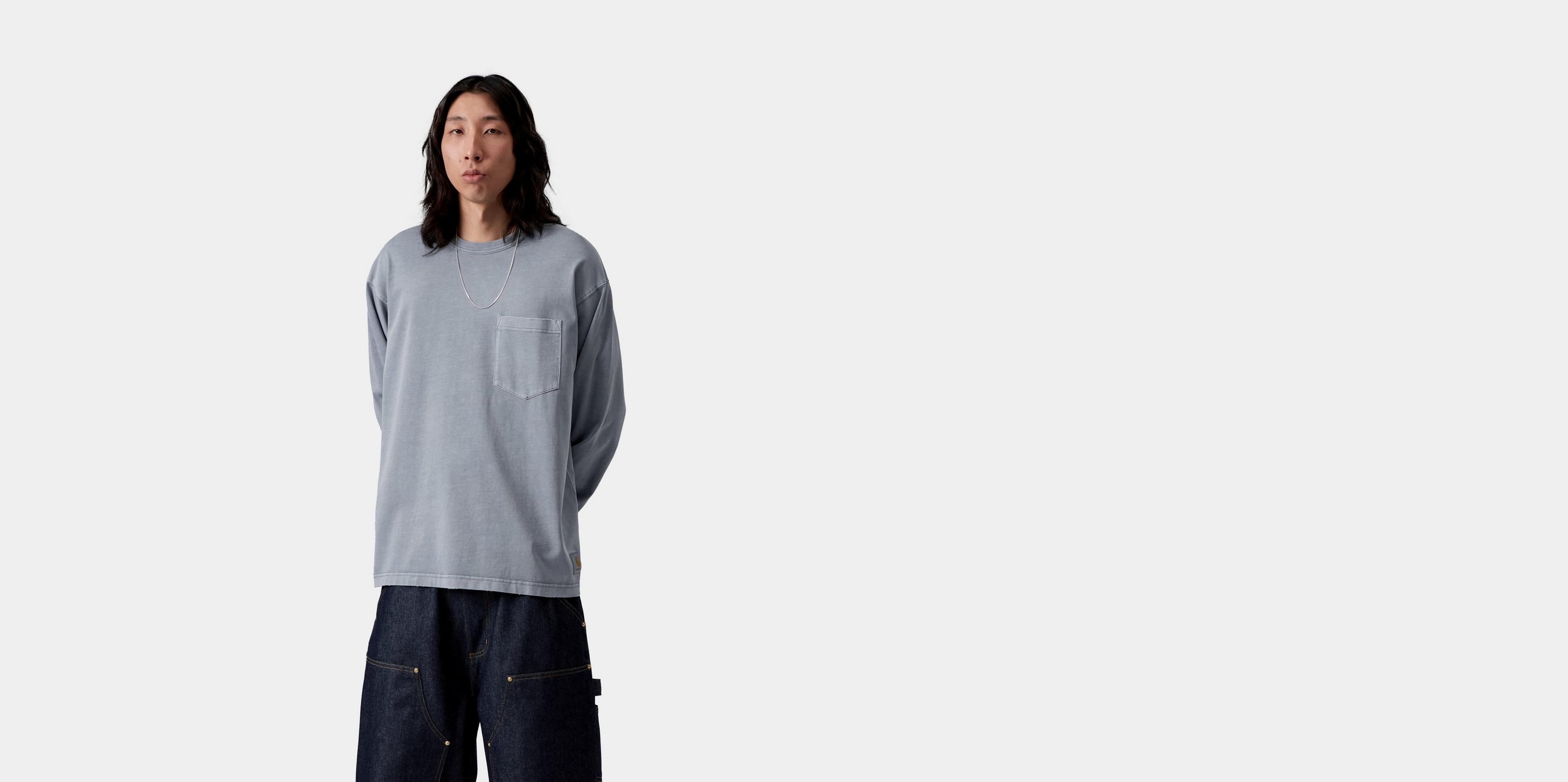 Carhartt WIP L/S Torion Pocket T-Shirt, Office Blue | Official