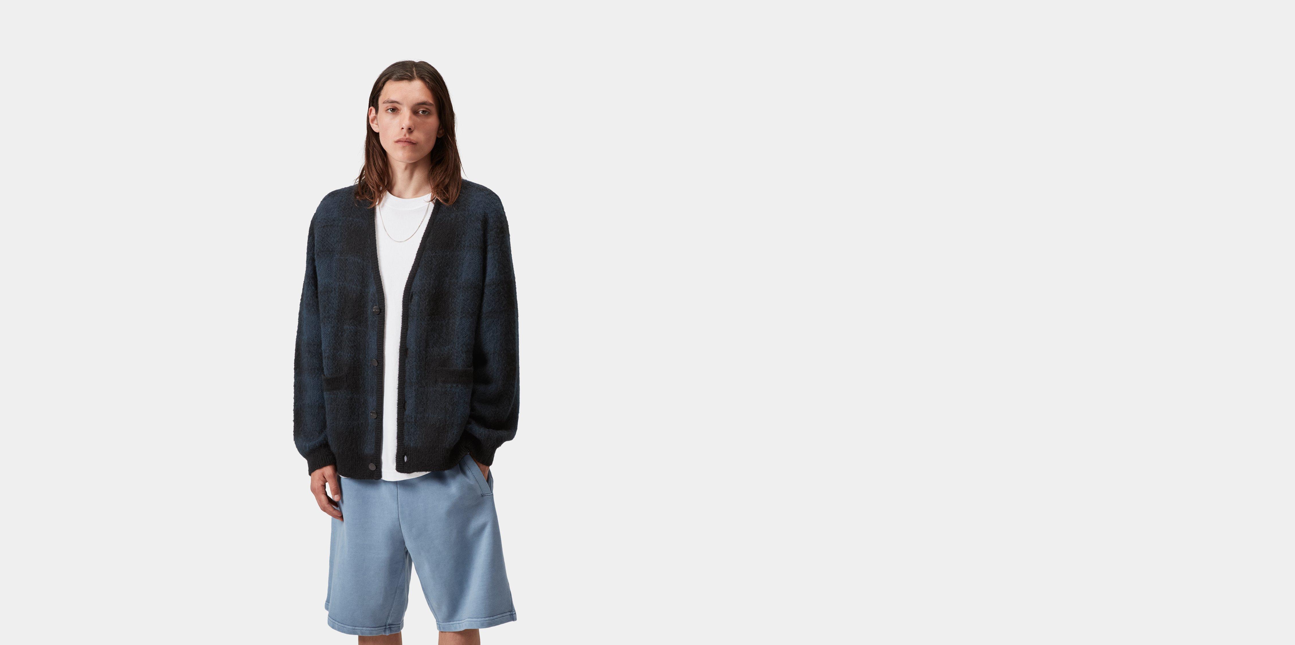 Carhartt WIP Everson Cardigan Everson Jacquard, Black / Jupiter | multicolor|black | XL | Men