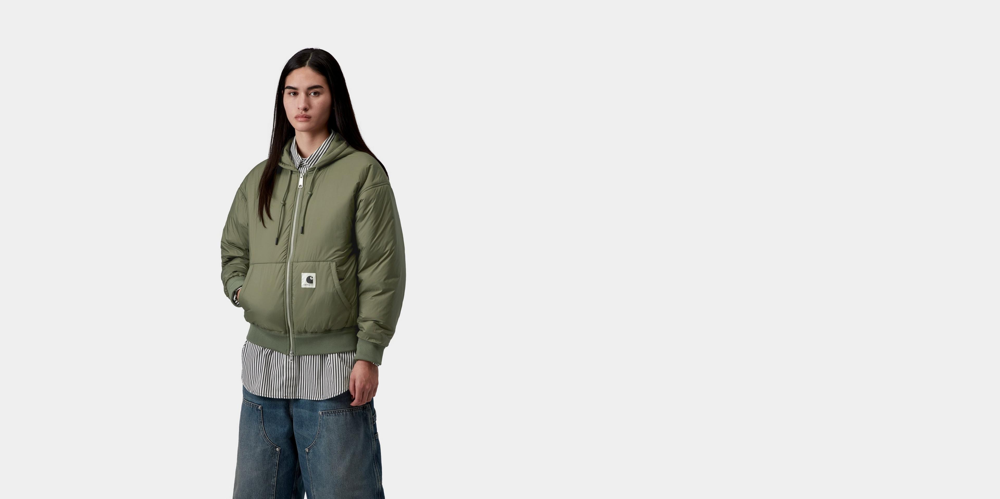 Carhartt WIP Women's Hooded Gadd Jacket, Dollar Green | Official
