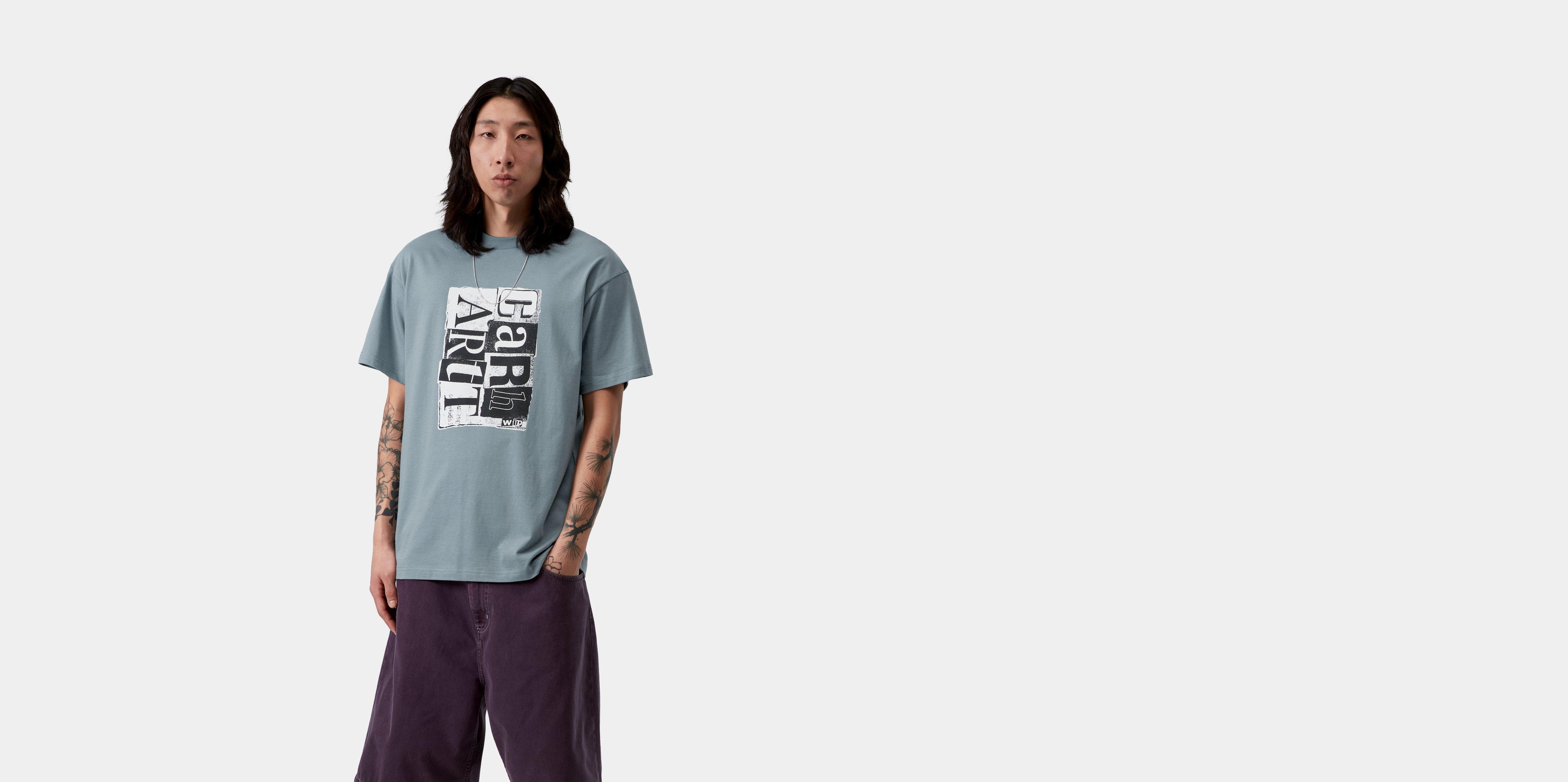 Carhartt WIP S/S Moving Letterpress T-Shirt Velvet Blue | L | Men