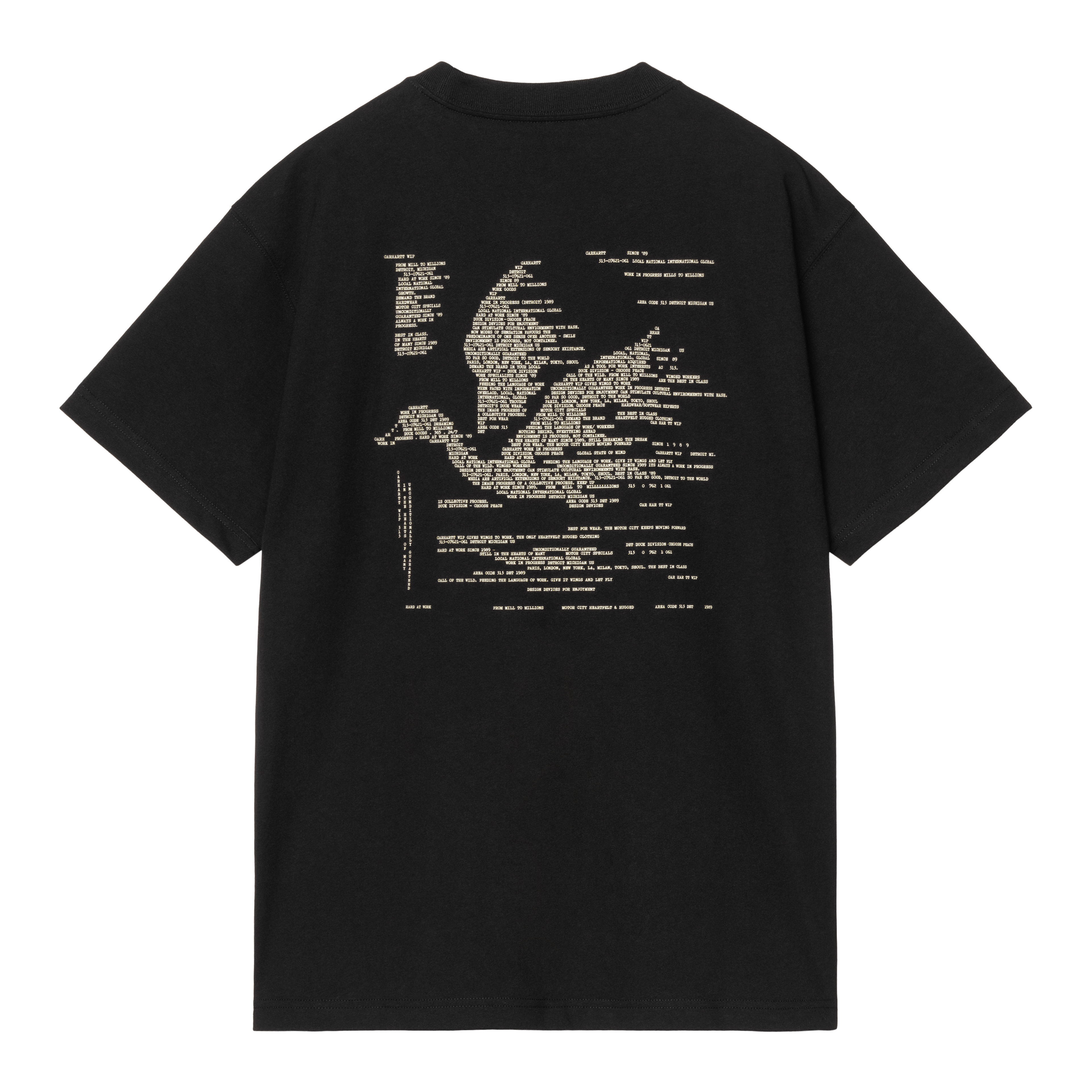 Carhartt WIP S/S Punched T-Shirt, Black | Official Online Store