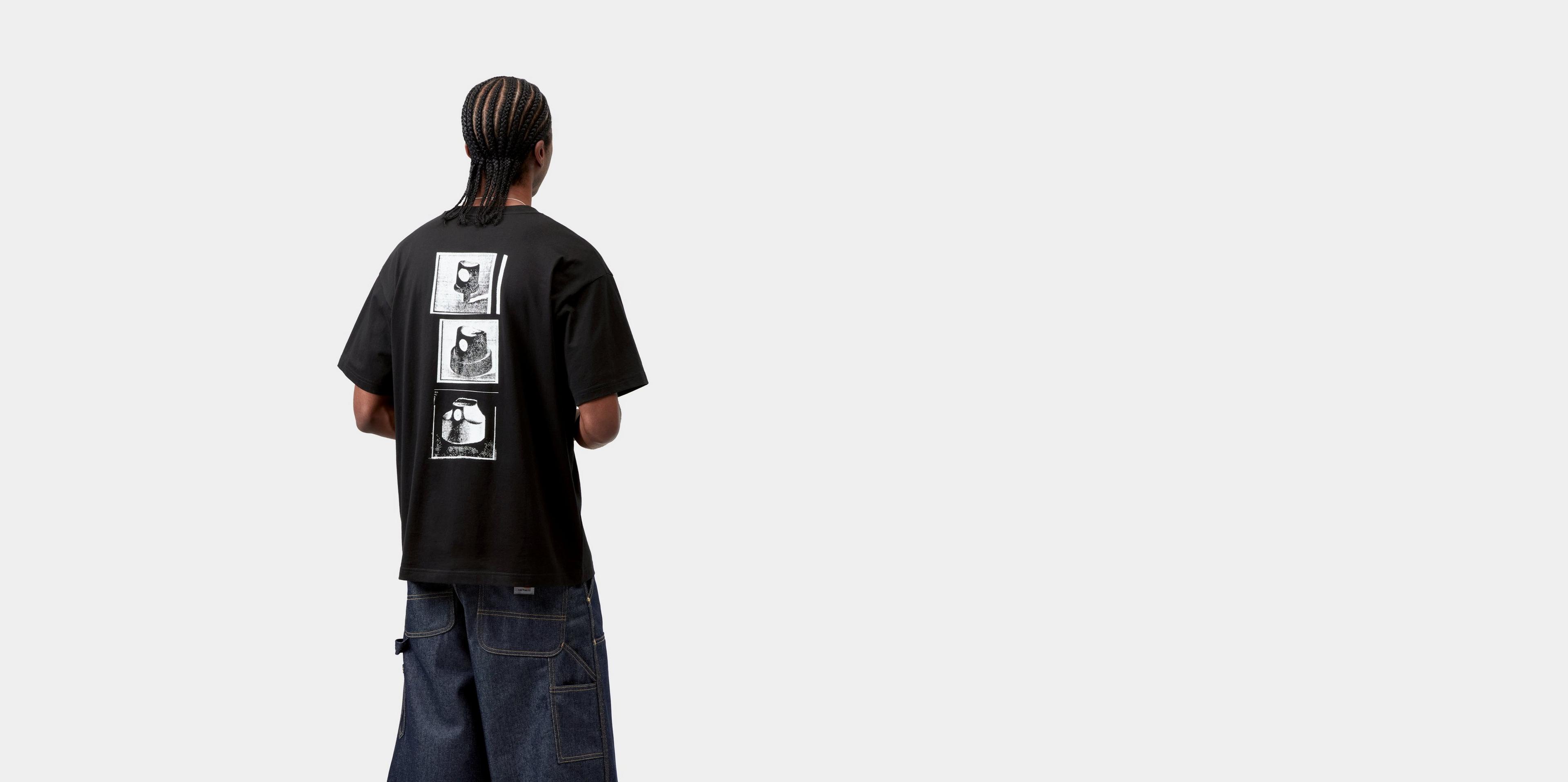 Carhartt WIP S/S Caps T-Shirt, Black | Official Online Store