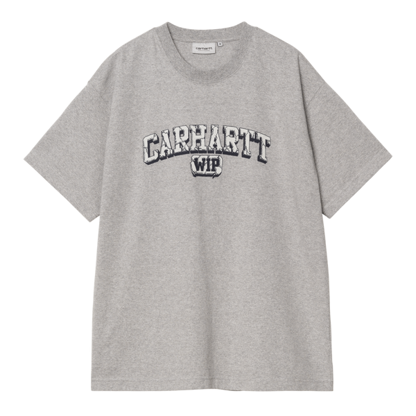S/S Heavy Duty T-Shirt Grey Heather heavy enzyme wash