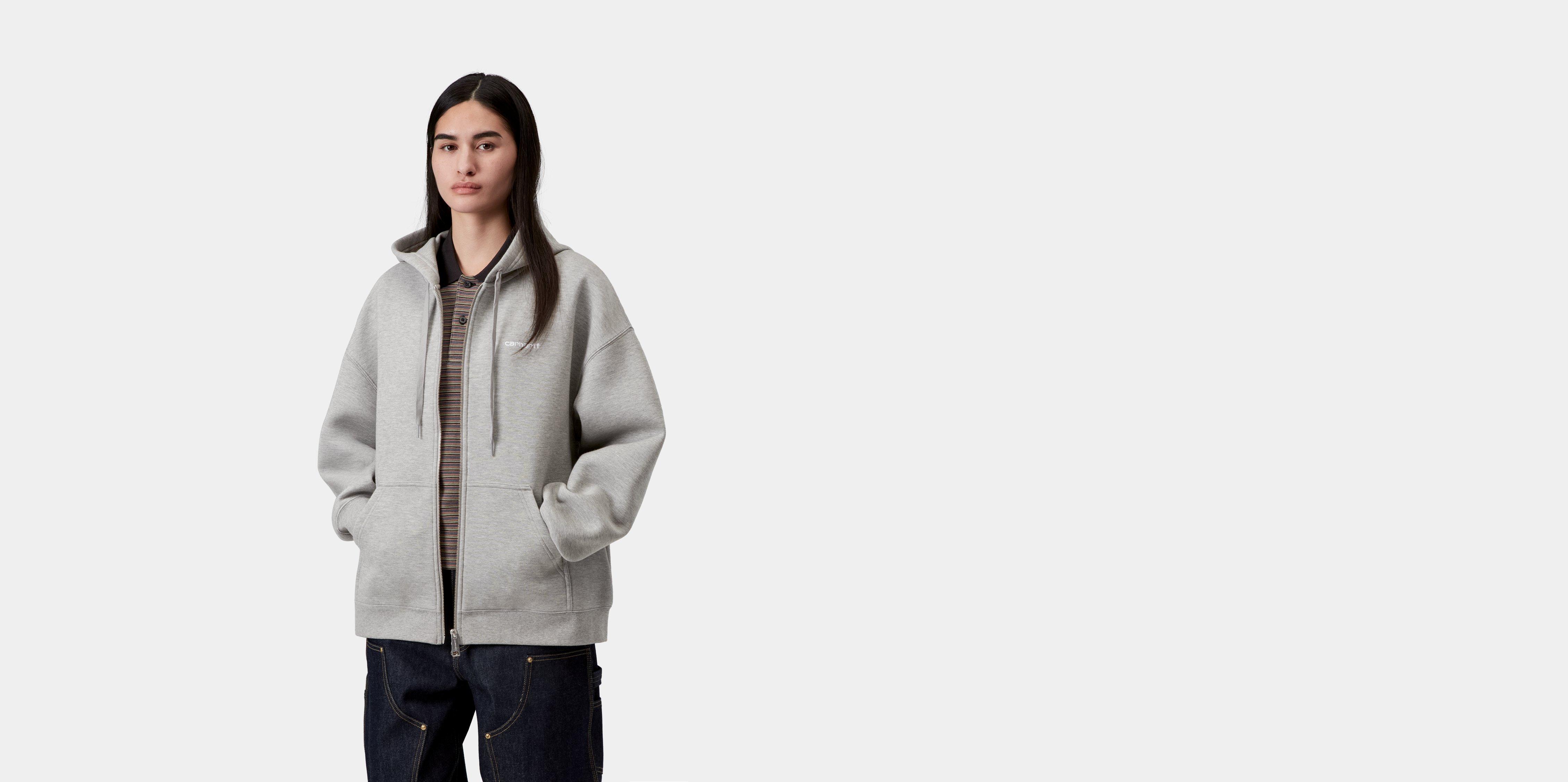 Carhartt WIP W' Hooded Alda Jacket Grey Heather / White | S | Women