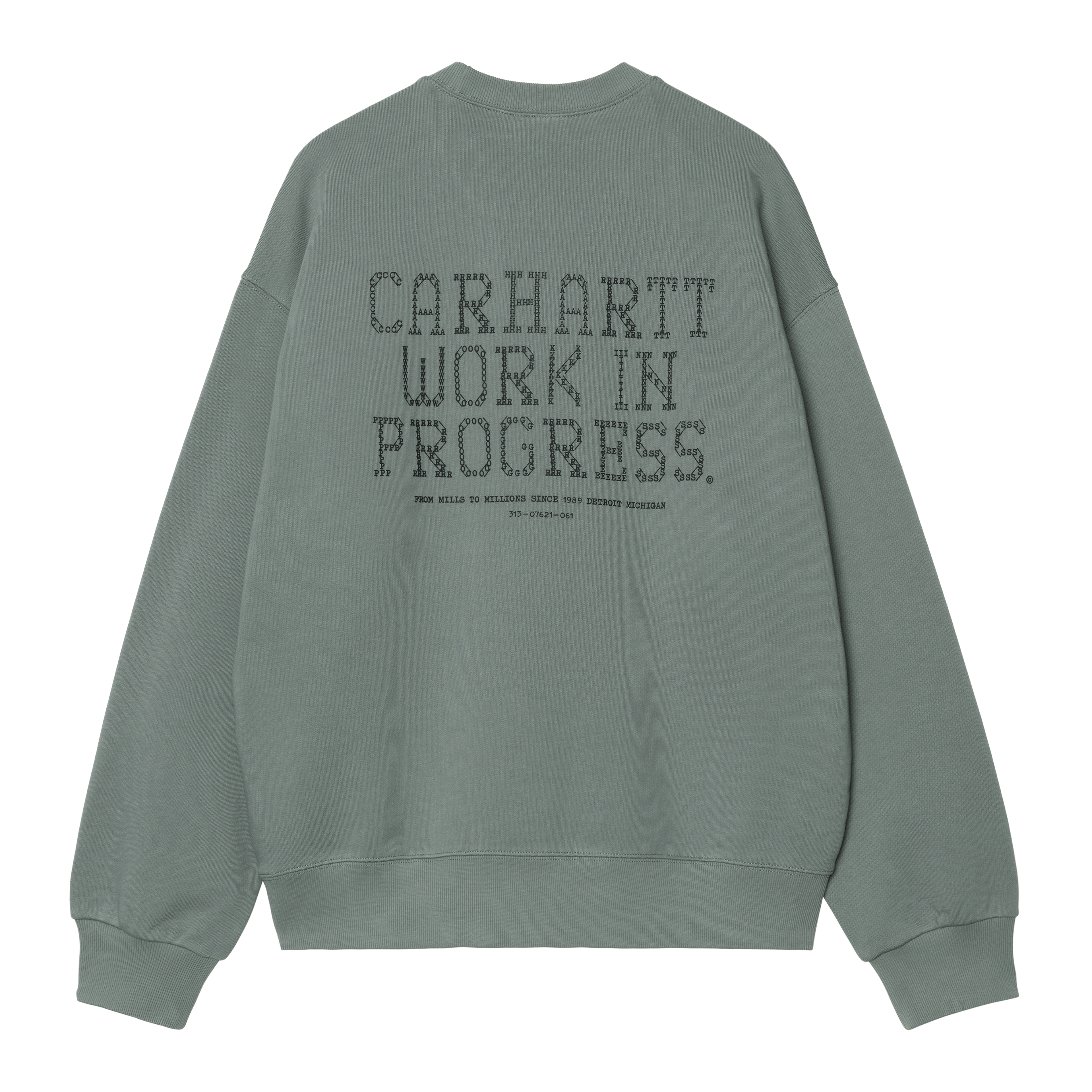 Carhartt WIP Punched Sweatshirt, Velvet Green | Official Online Store