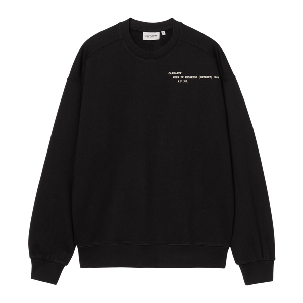 Punched Sweatshirt Black
