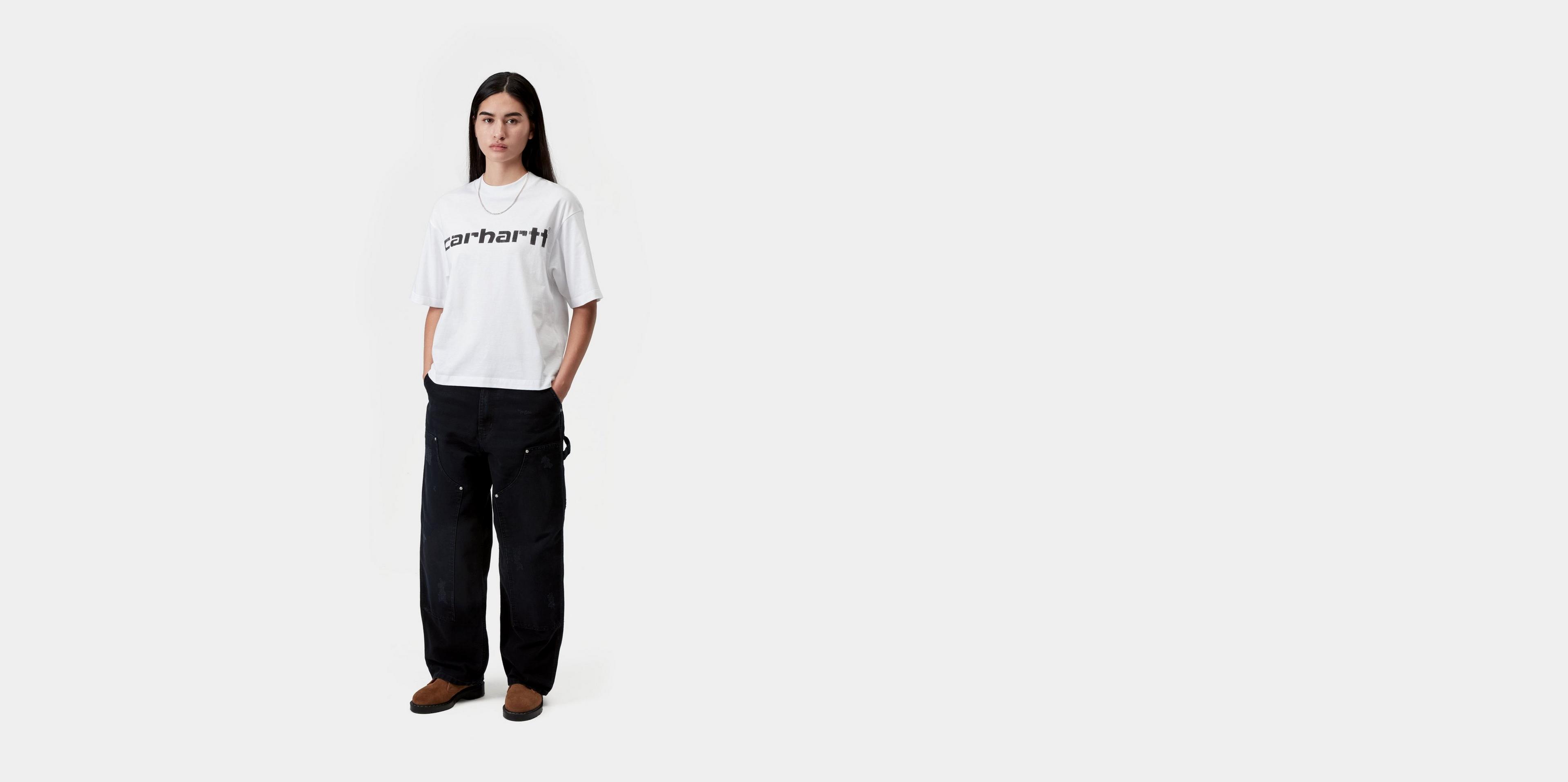 Carhartt WIP Women's S/S Archive Script T-Shirt, White | Official