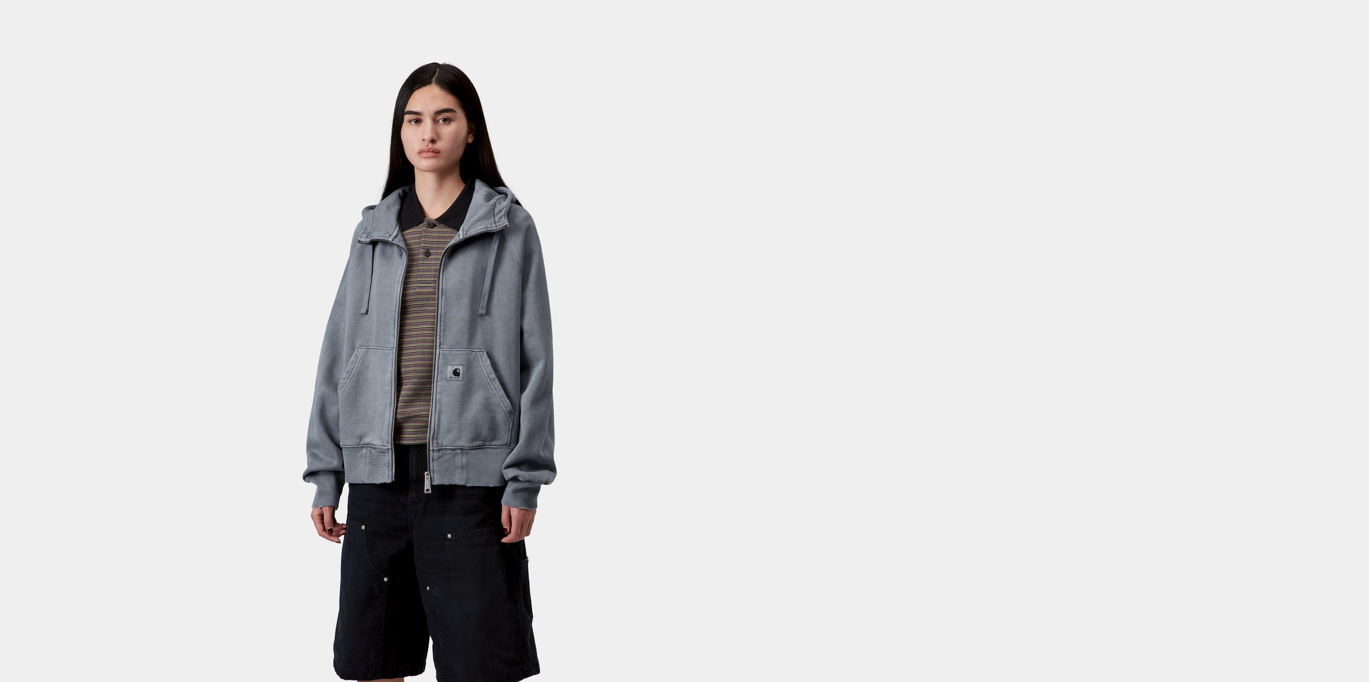 Carhartt WIP W' Hooded Torion Jacket Office Blue grind wash | XS | Women