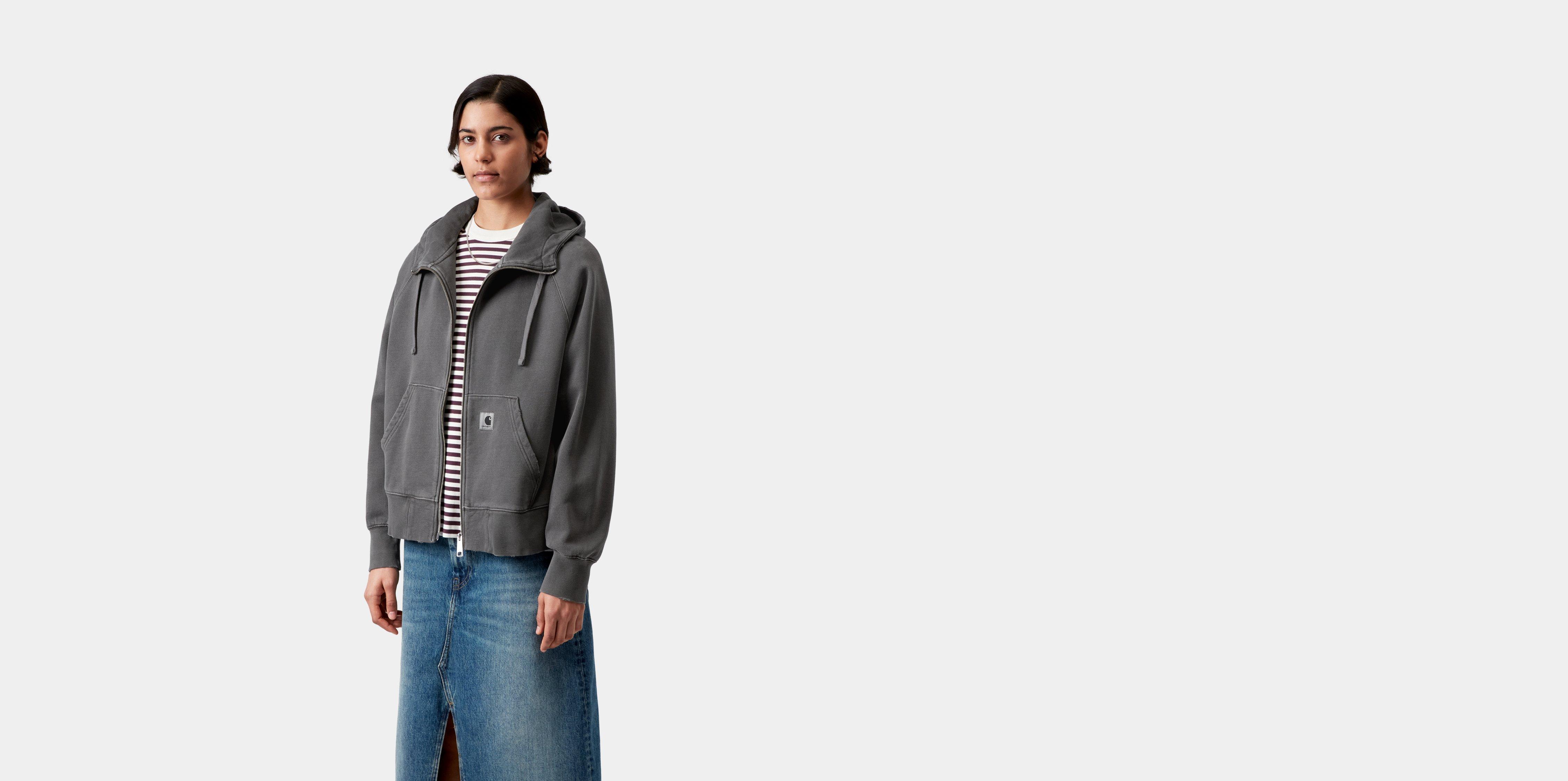 Carhartt WIP W' Hooded Torion Jacket Black grind wash | S | Women