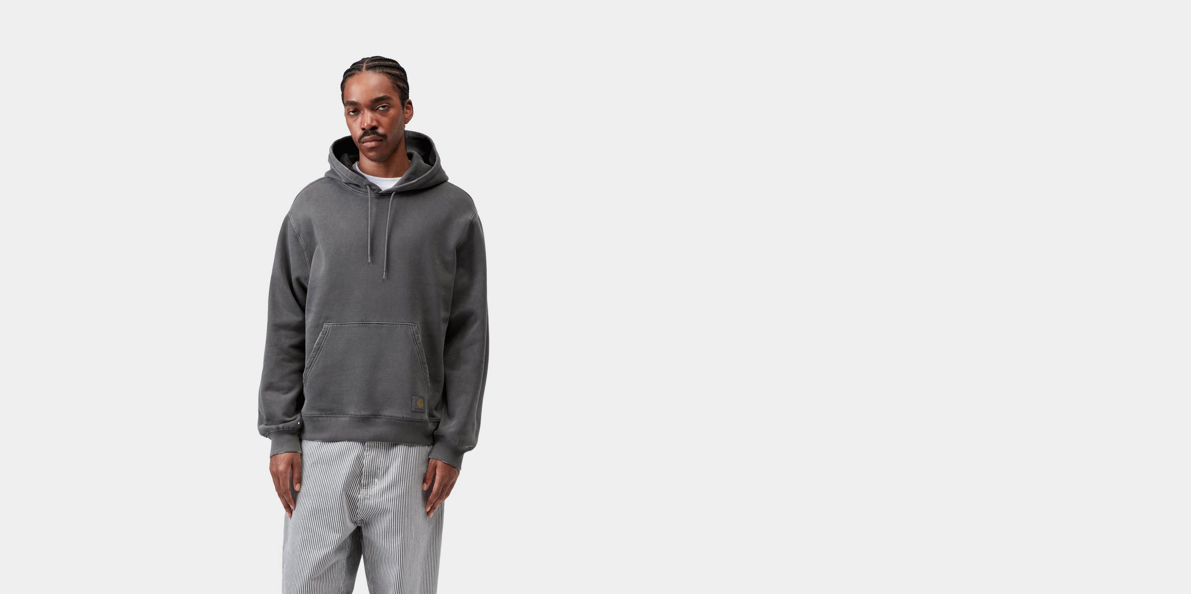 Carhartt Wip Men's Torion Dyeing Treatment Cotton Sweatshirt Black