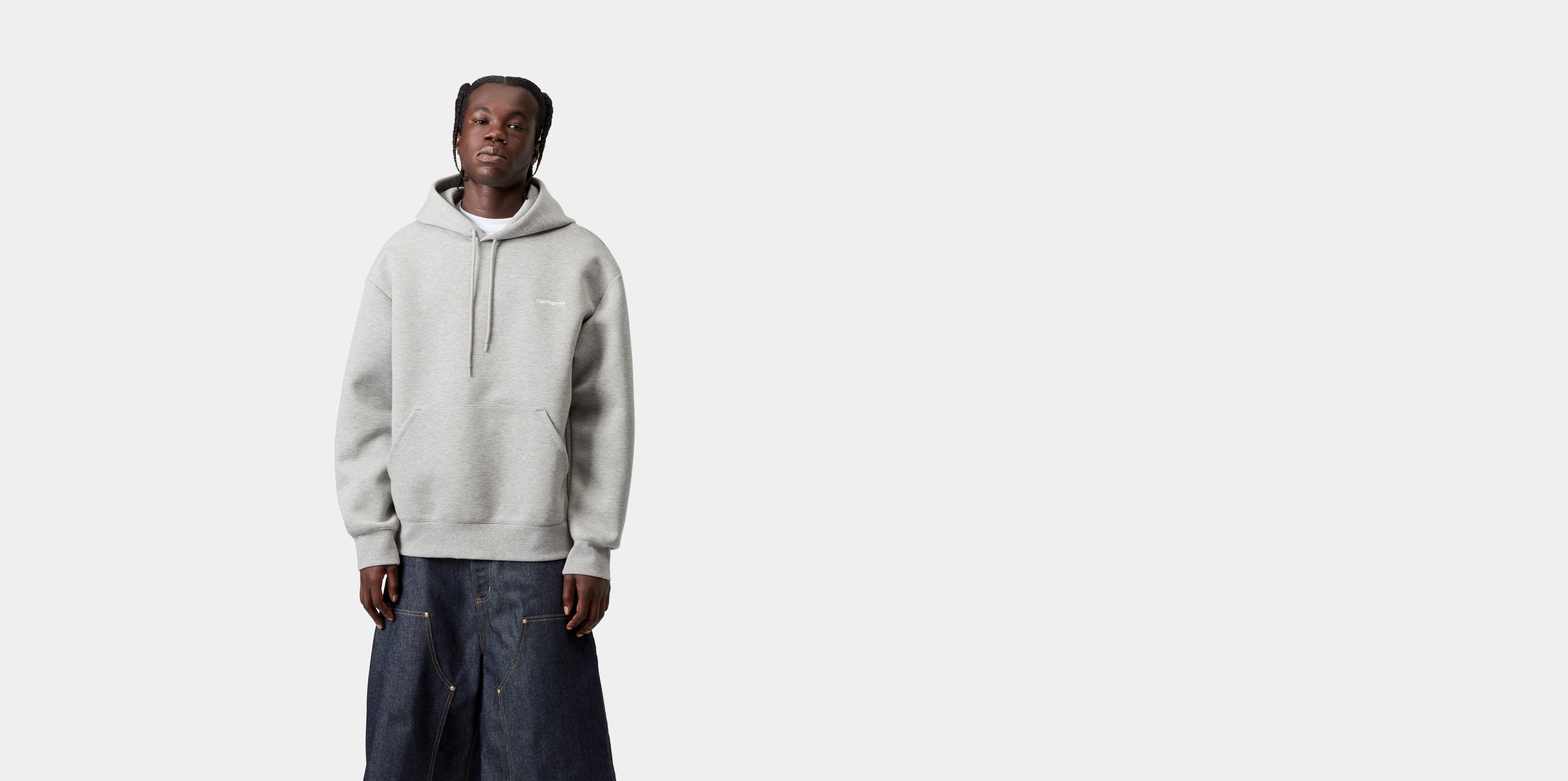 Carhartt WIP Hooded Alda Sweatshirt Grey Heather / White | XL | Men