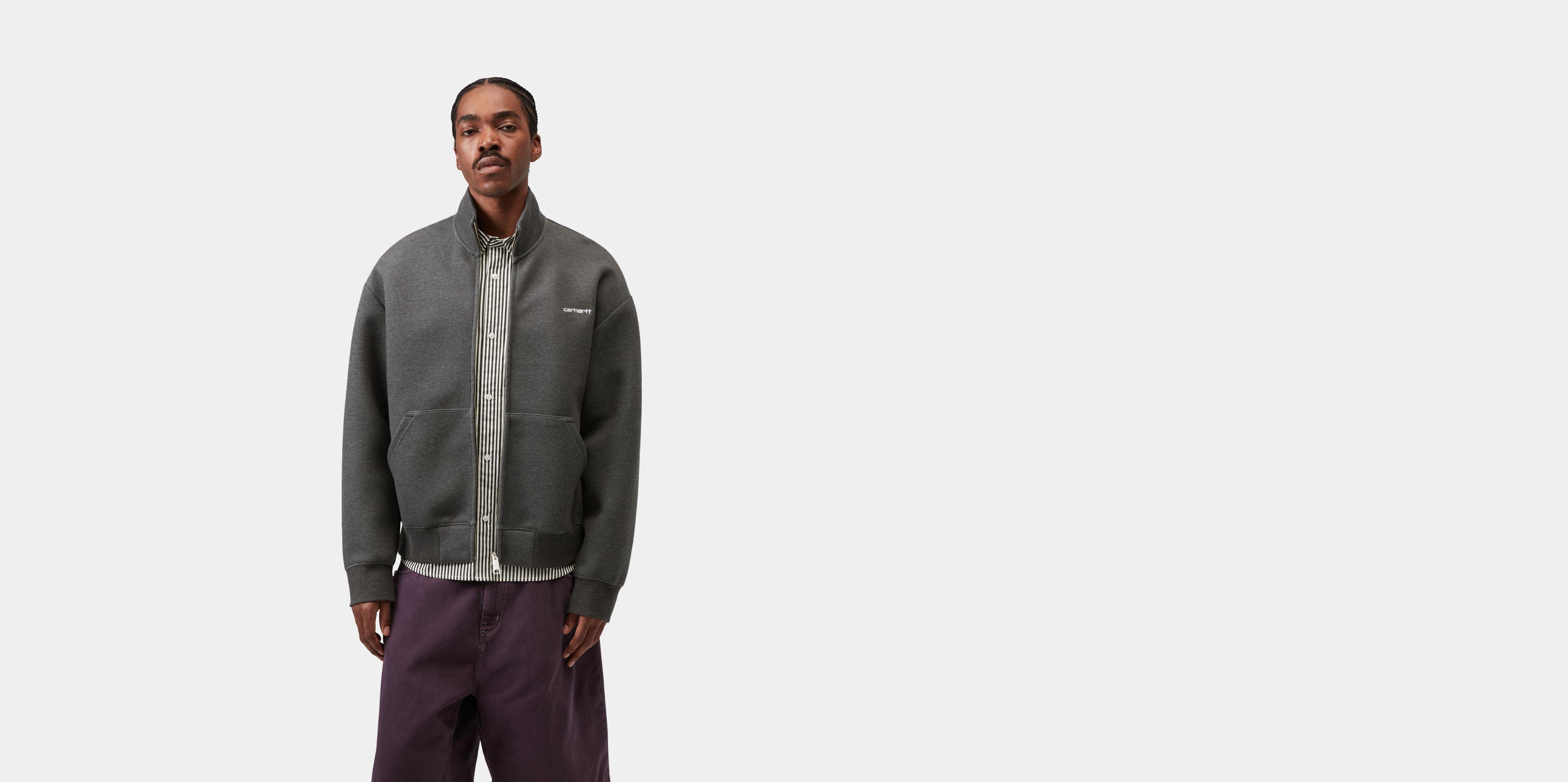 Carhartt WIP Alda Zip Sweat Jacket Black / White | L | Men