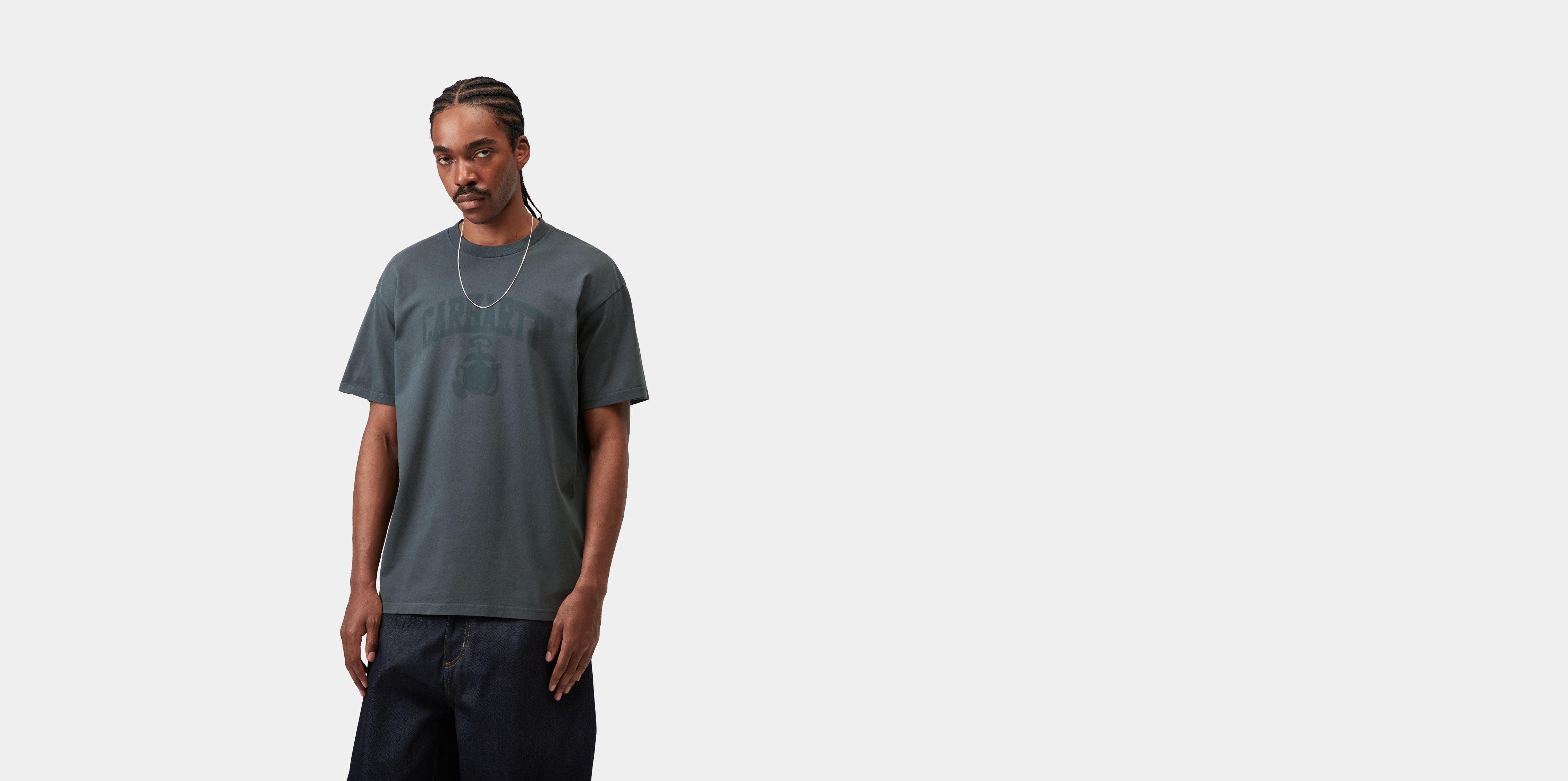 Carhartt WIP S/S Faded Pond Corps T-Shirt Deep Night heavy stone wash | blue | S | Men