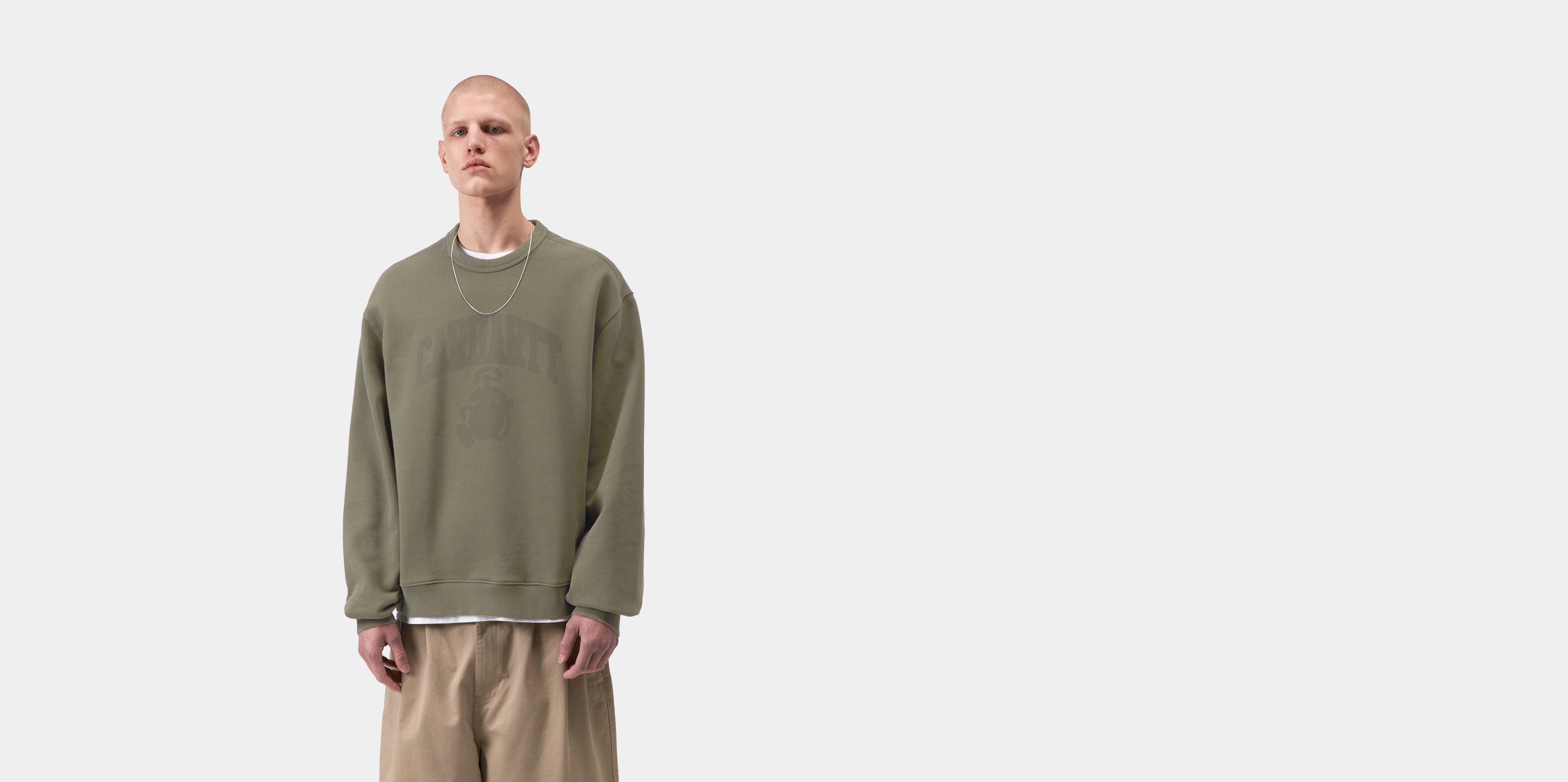 Carhartt WIP Faded Pond Corps Sweatshirt Cypress heavy stone wash | green | L | Men