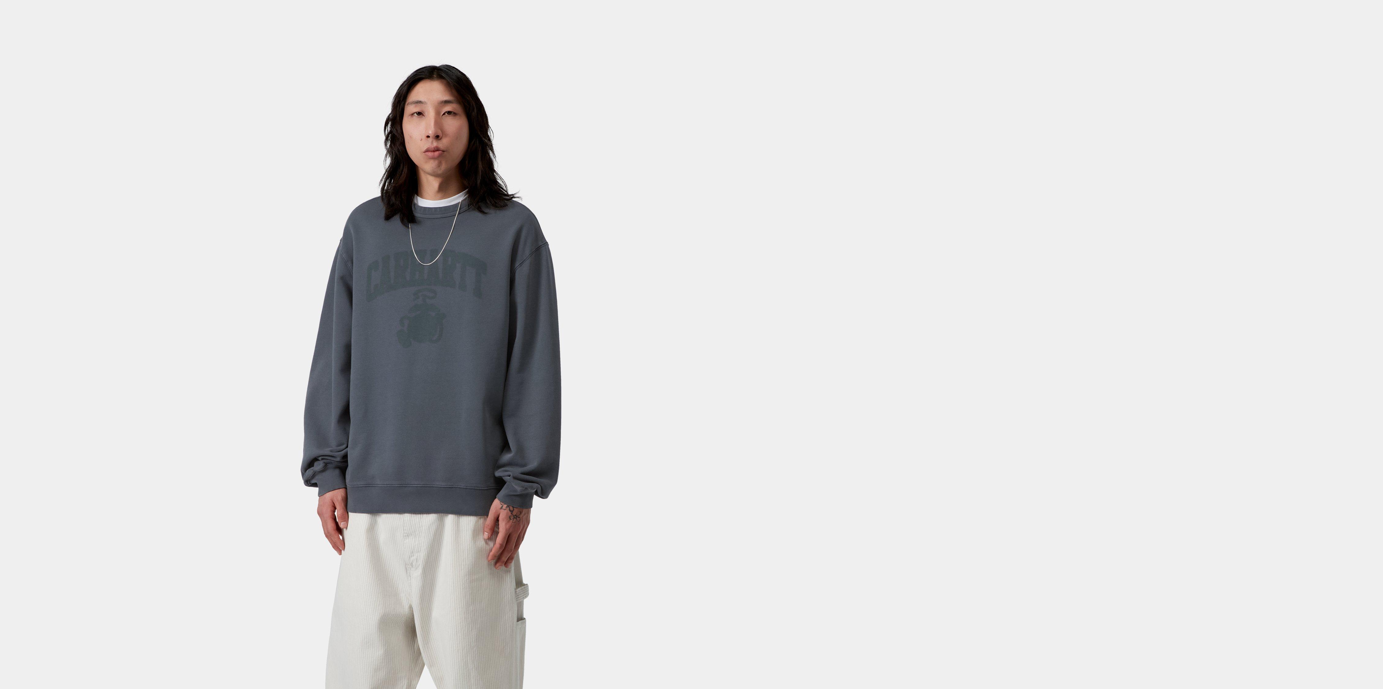 Carhartt WIP Faded Pond Corps Sweatshirt Deep Night heavy stone wash | blue | XS | Men