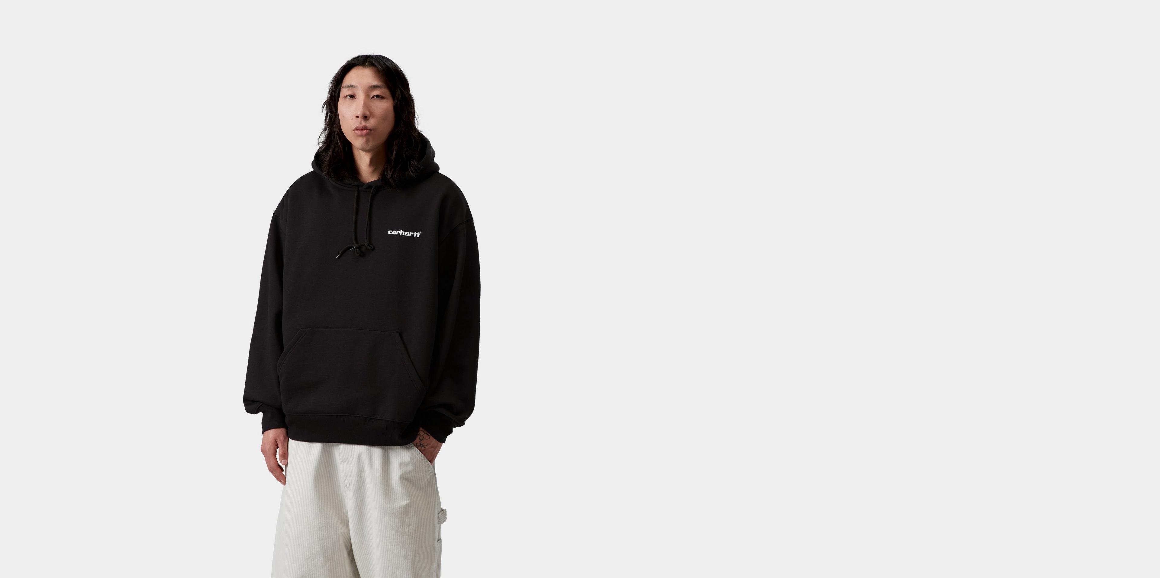 Carhartt WIP Hooded Caps Sweatshirt, Black | Official Online Store
