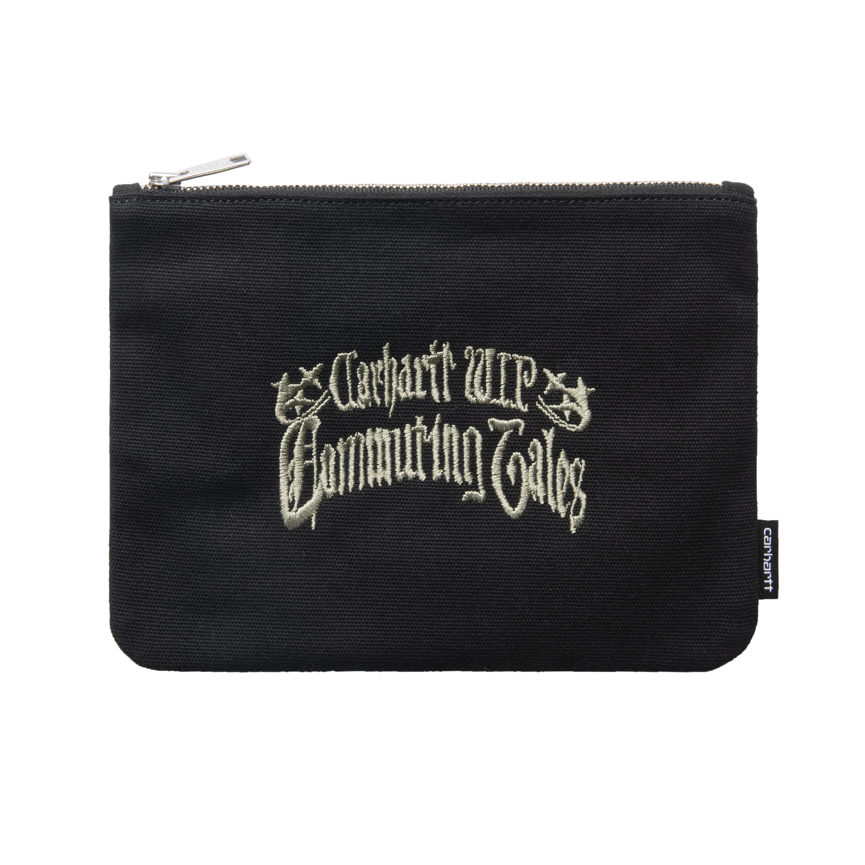Carhartt WIP Canvas Graphic Zip Wallet, Commuting Tales Embroidery
