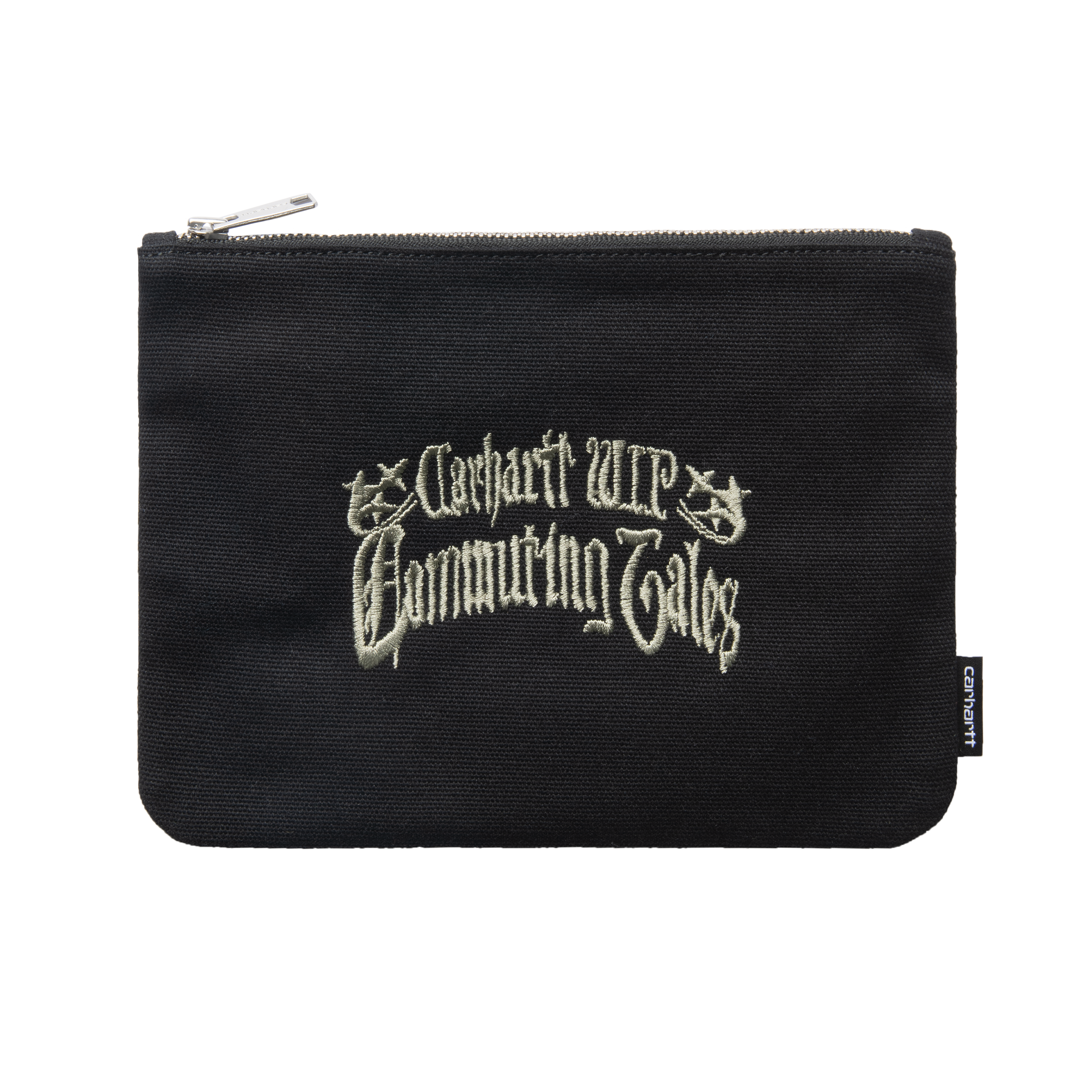 Carhartt WIP Canvas Graphic Zip Wallet, Commuting Tales Embroidery