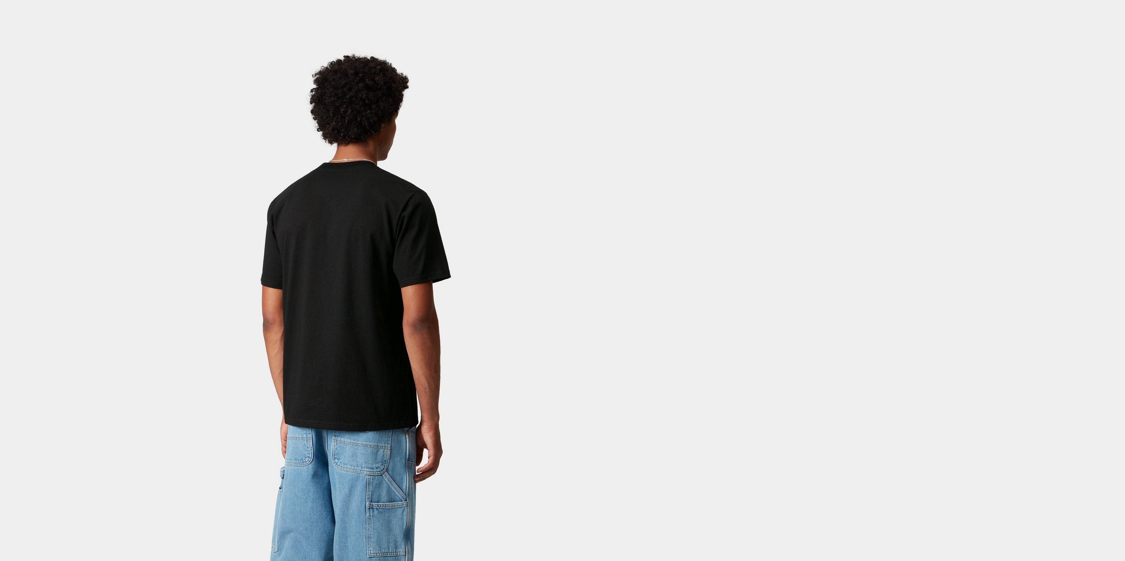 ★ドイツ発*carhartt WIP*新作*University Tシャツ/BLACK★ Carhartt WIP S/S University T-Shirt, Black / White