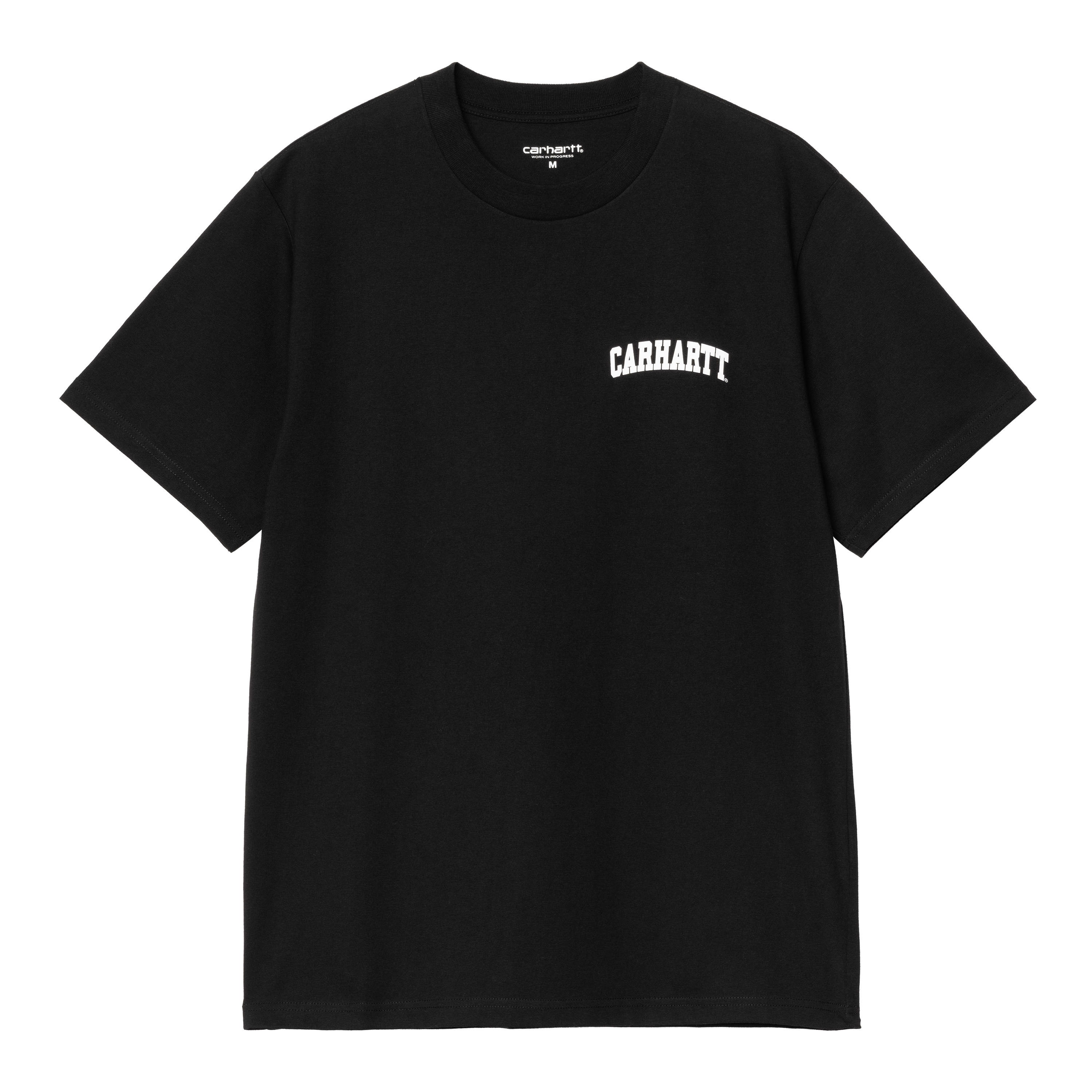 ★ドイツ発*carhartt WIP*新作*University Tシャツ/BLACK★ Carhartt WIP S/S University T-Shirt, Black / White