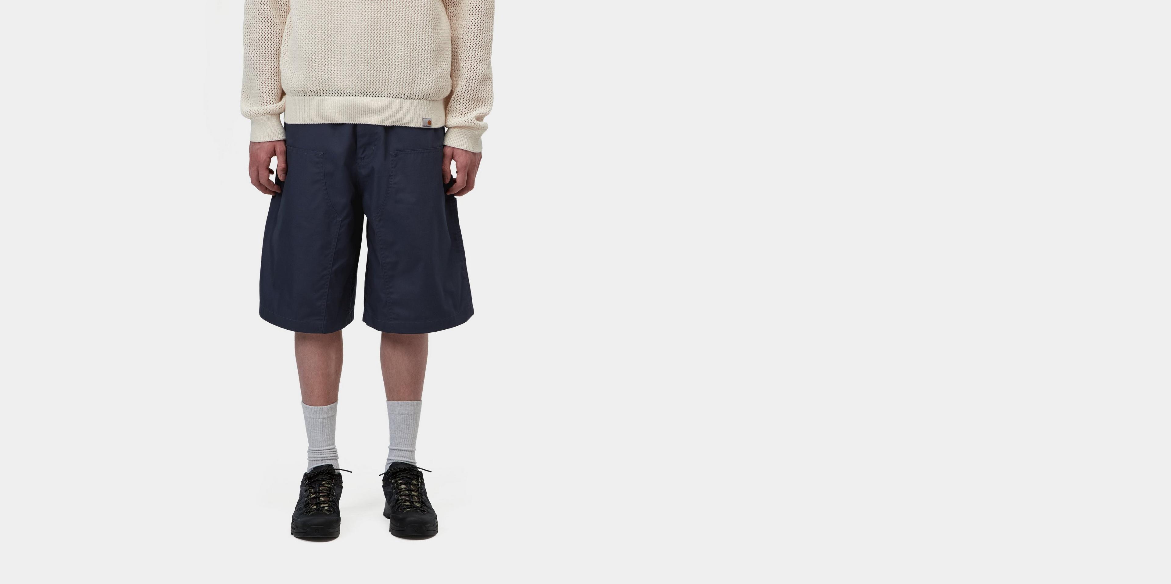 Carhartt WIP Postal Double Knee Short, Blue | Official Online Store