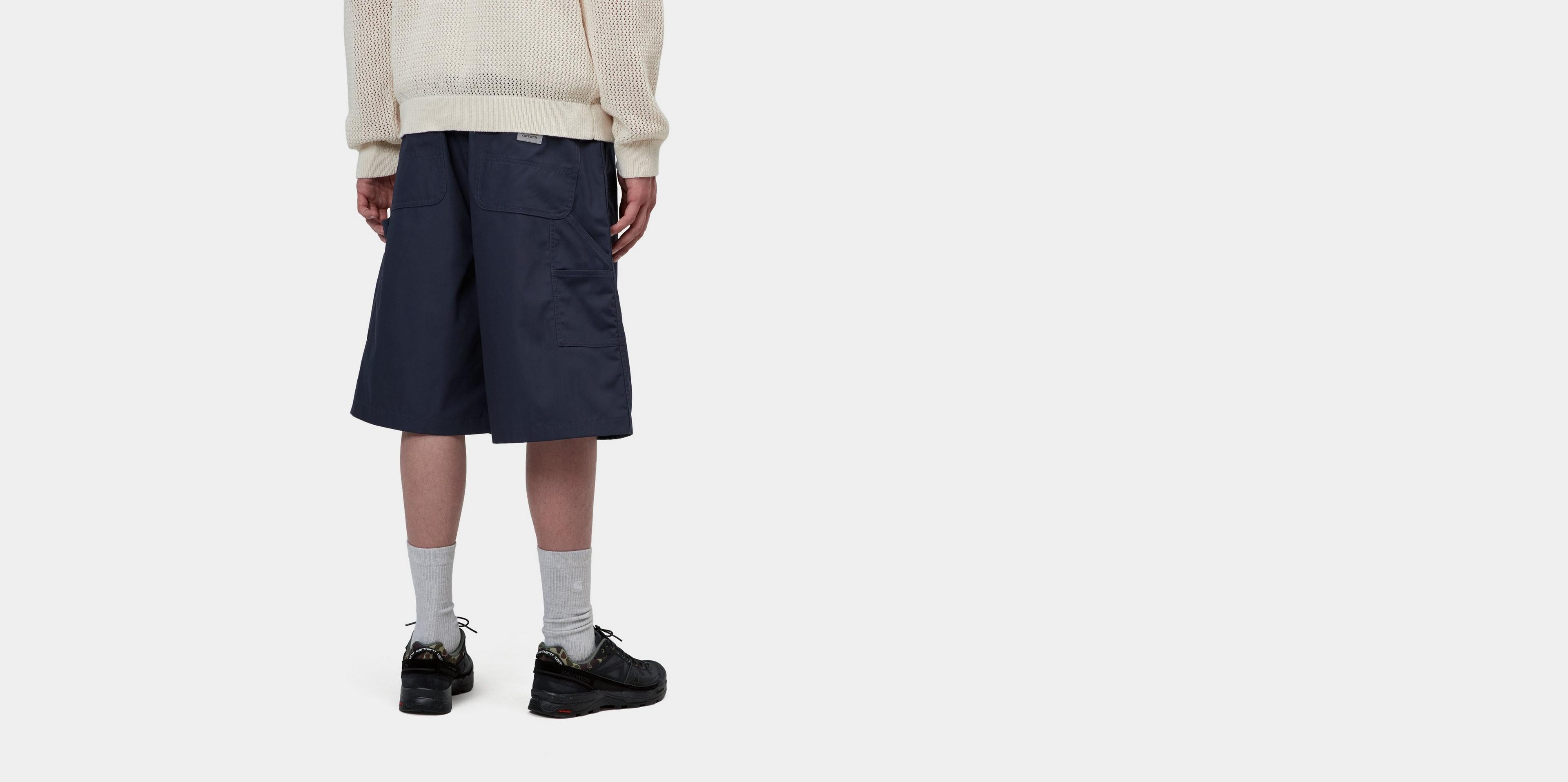 Carhartt WIP Postal Double Knee Short, Blue | Official Online Store