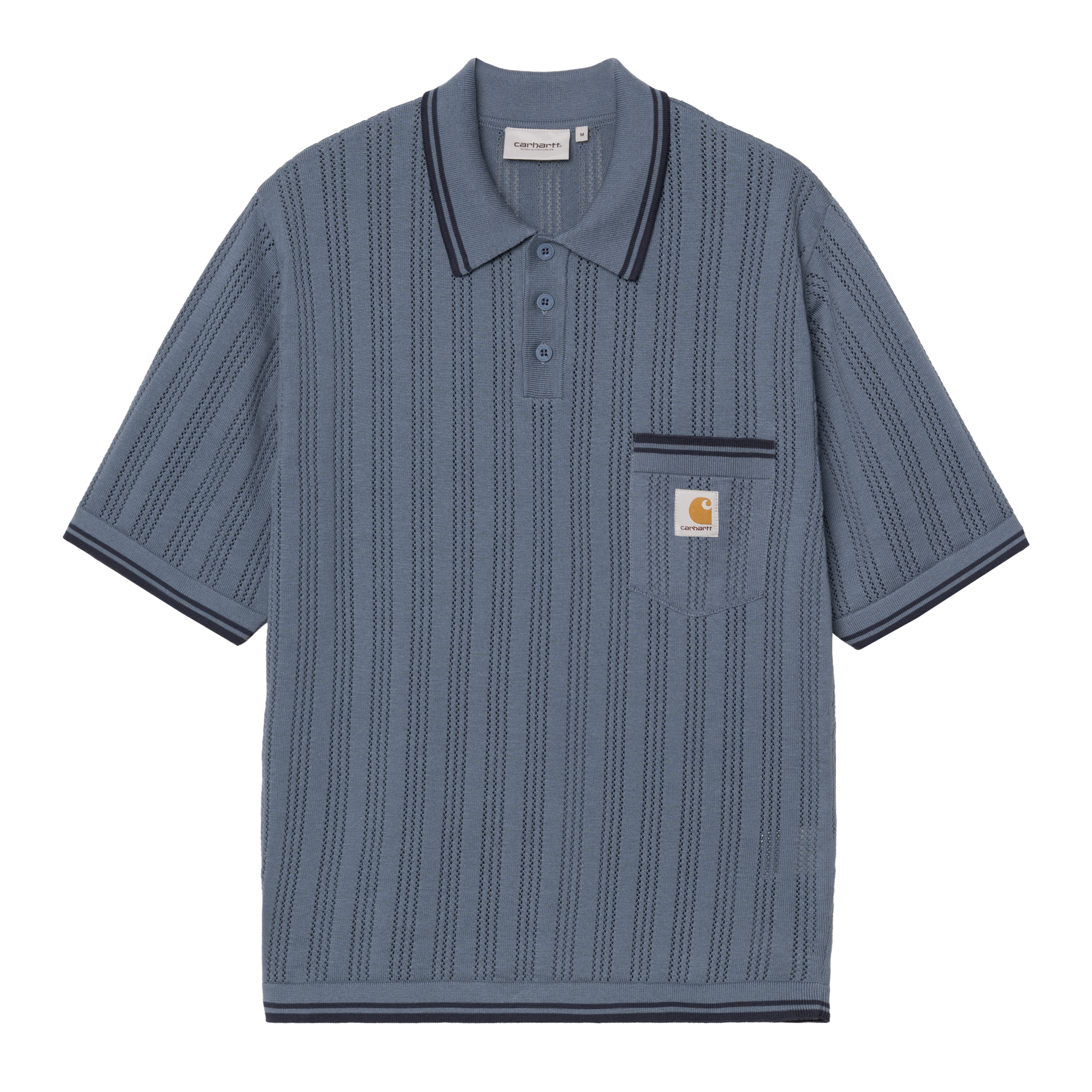 Carhartt WIP S/S Ramsey Polo, Velvet Blue / Deep Night | Official