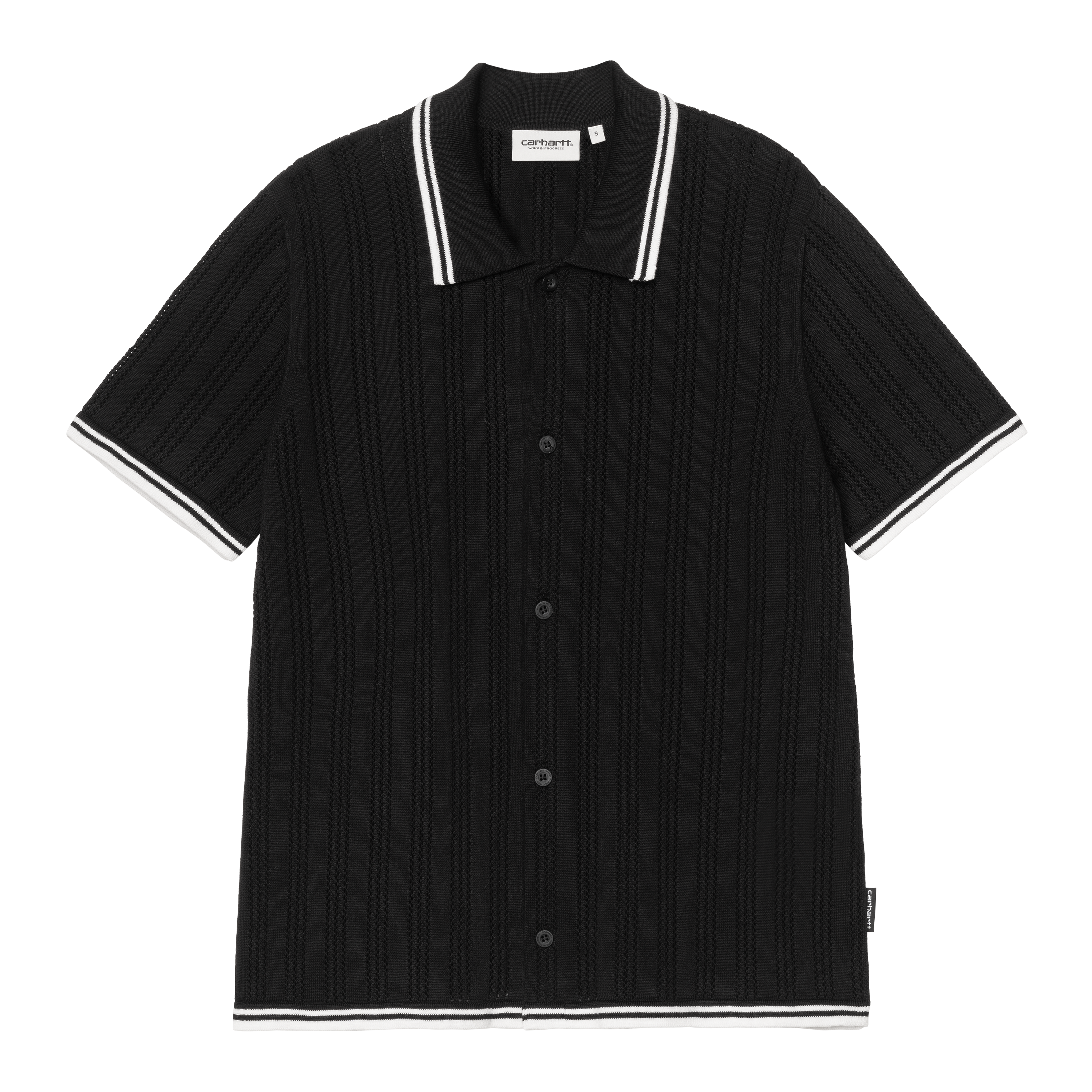 Carhartt WIP W’ S/S Ramsey Knit Shirt Black | L | Women