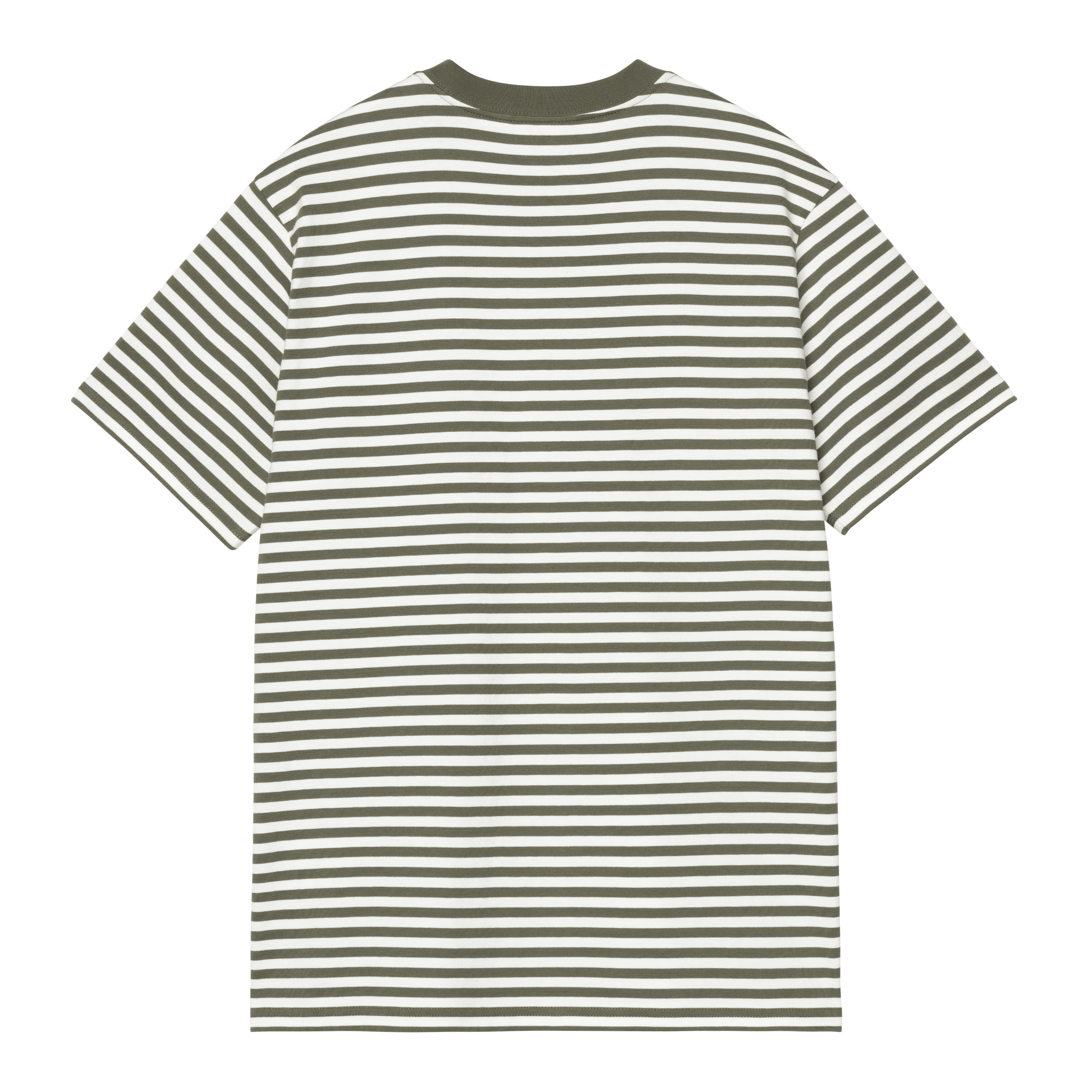 Carhartt WIP S/S Ezra Pocket T-Shirt, Ezra Stripe, Leaf / Wax