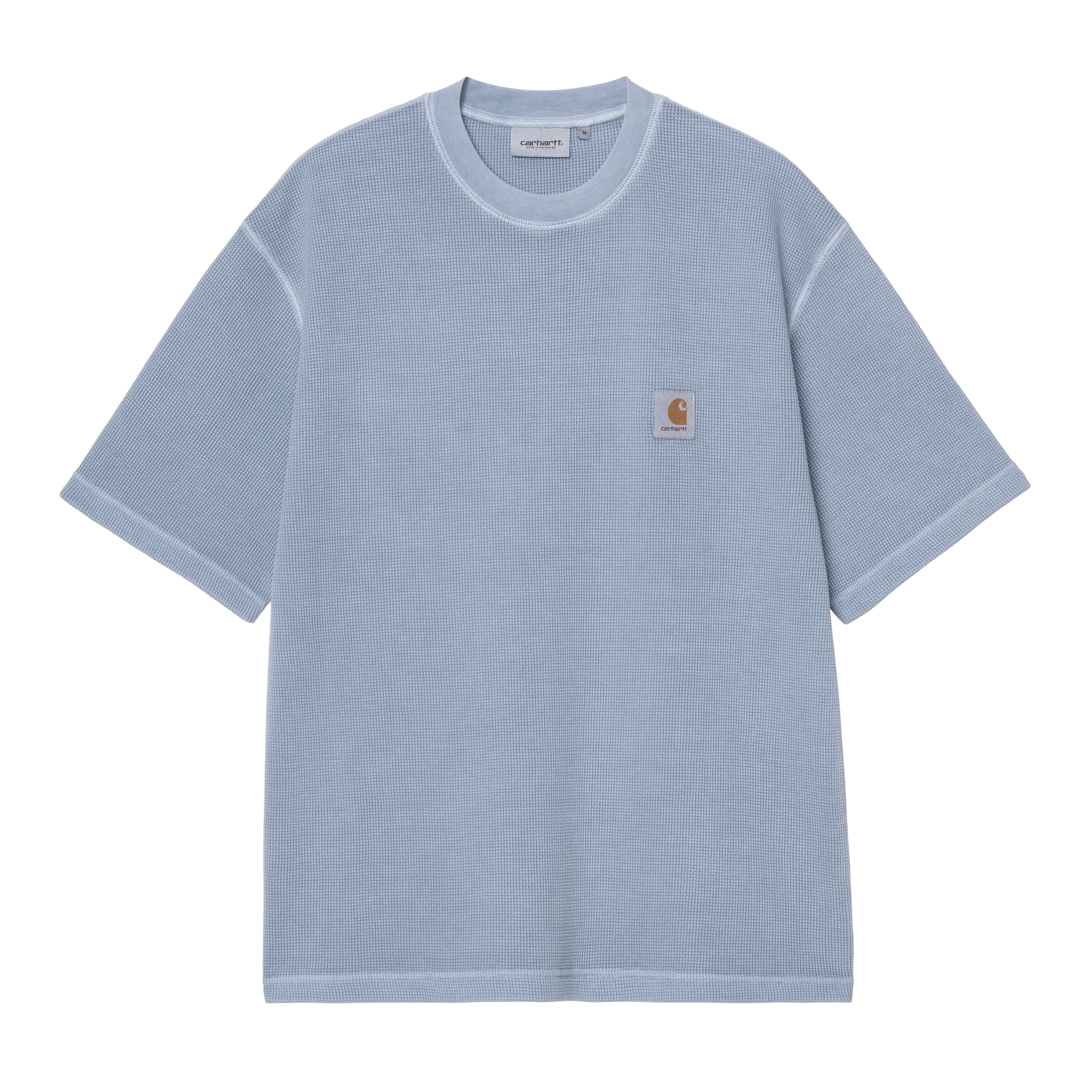 Carhartt WIP S/S Nelson Waffle T-Shirt, Gentle Blue | Official