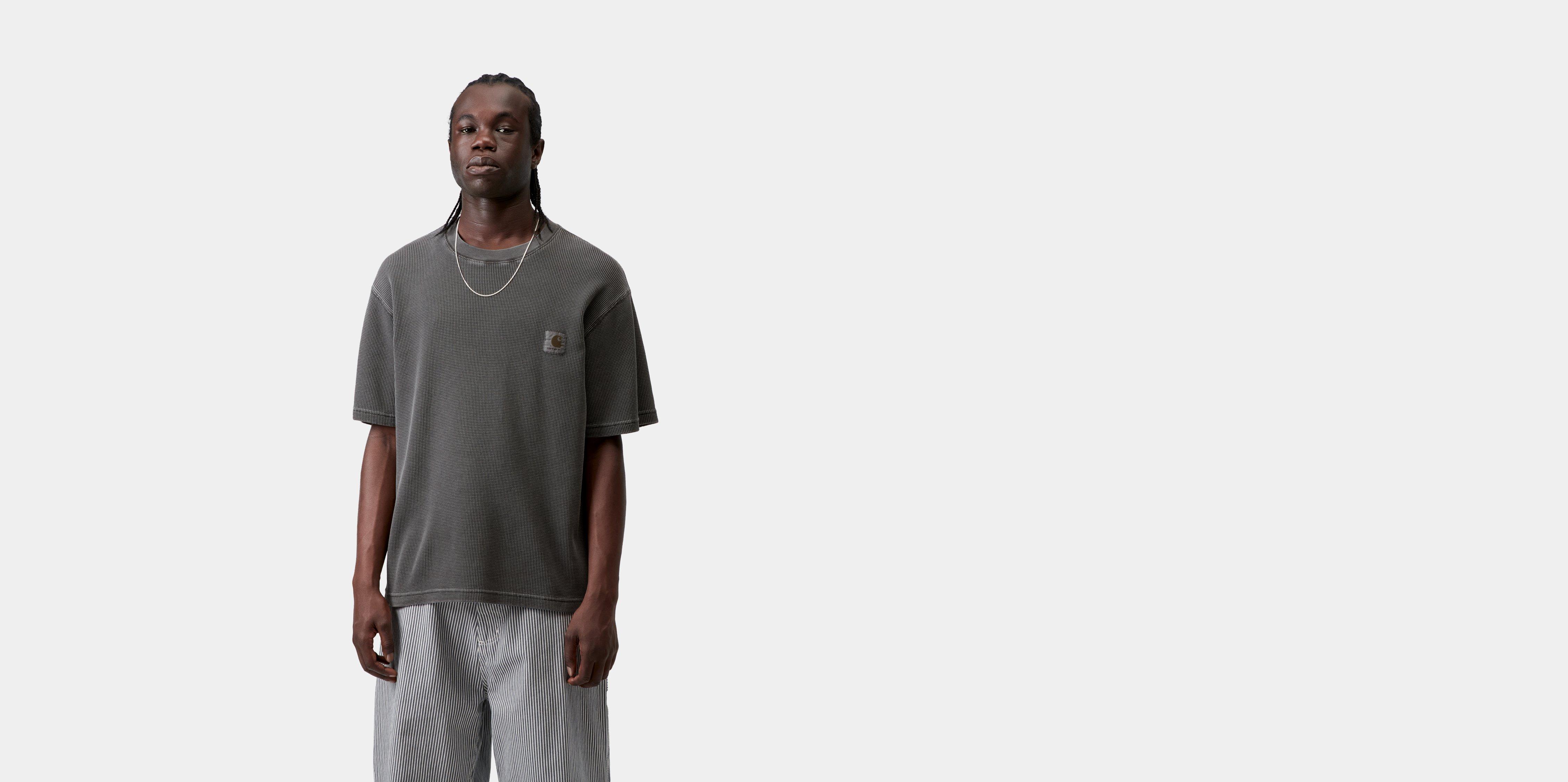Carhartt WIP S/S Nelson Waffle T-Shirt Black garment dyed | XXL | Men