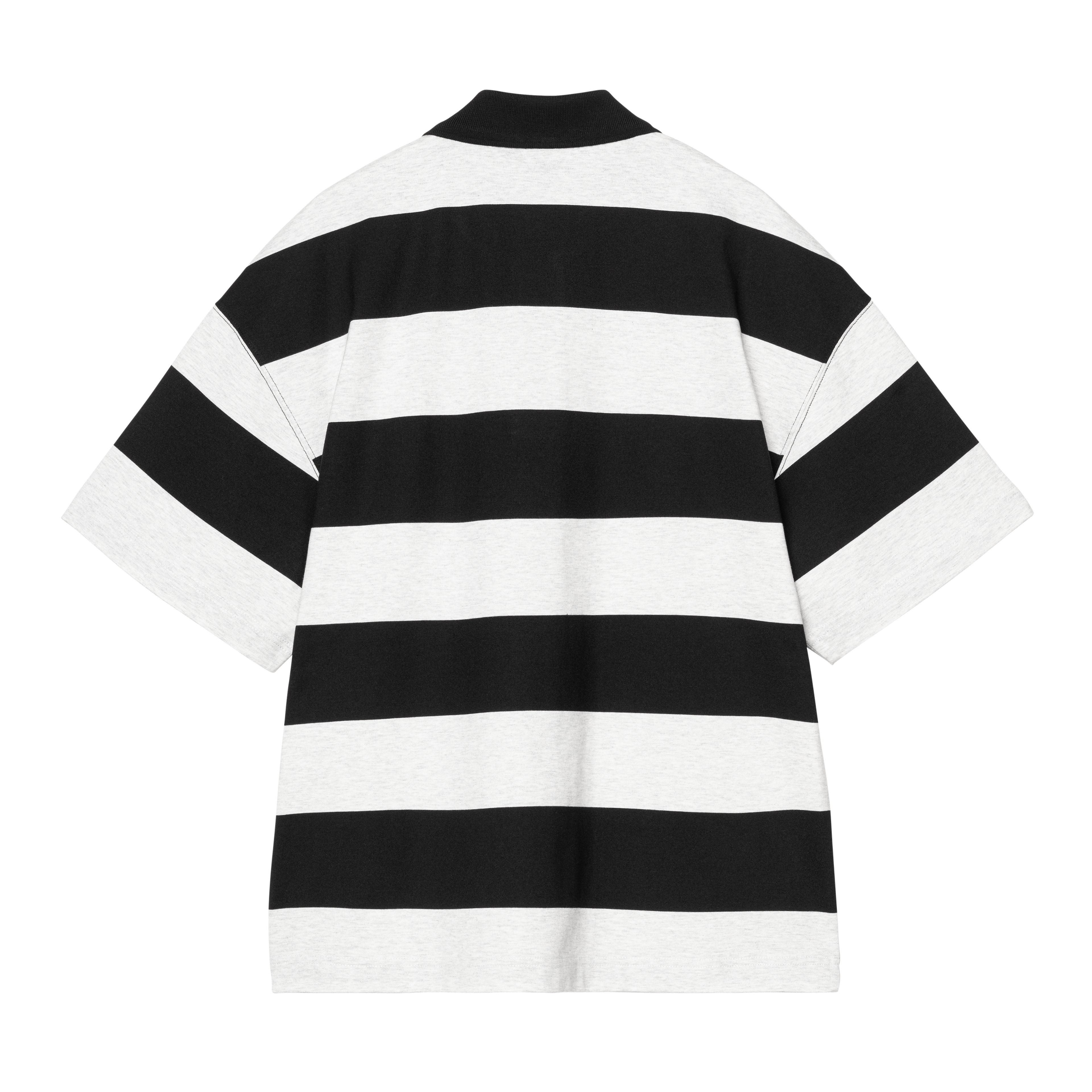 Carhartt WIP S/S Delray Polo, Delray Stripe, Black | Official