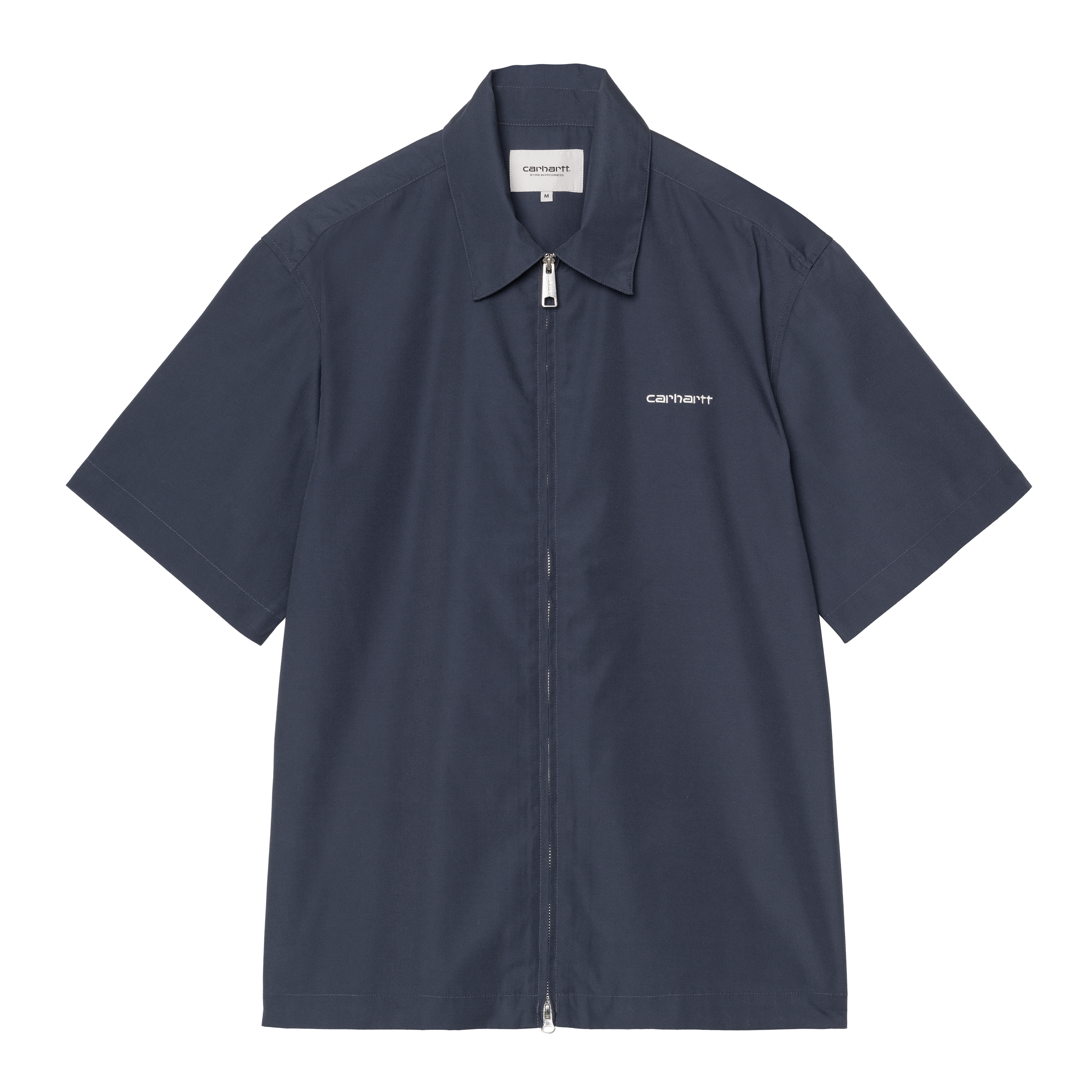 Carhartt WIP S/S Postal Zip Shirt Blue / Wax | XS | Men