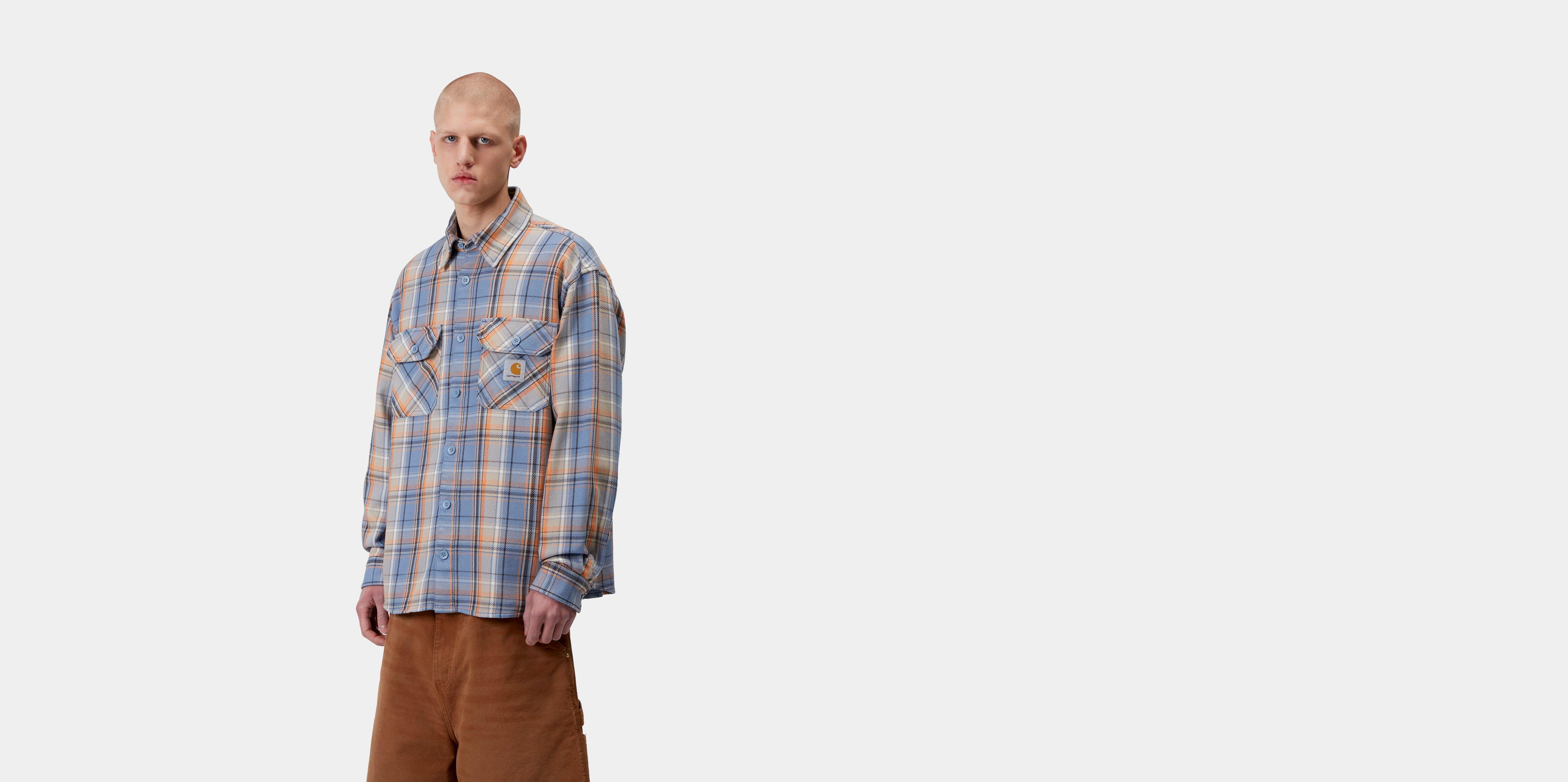 Carhartt WIP L/S Tunick Shirt Tunick Check, Gentle Blue | multicolor|blue | L | Men